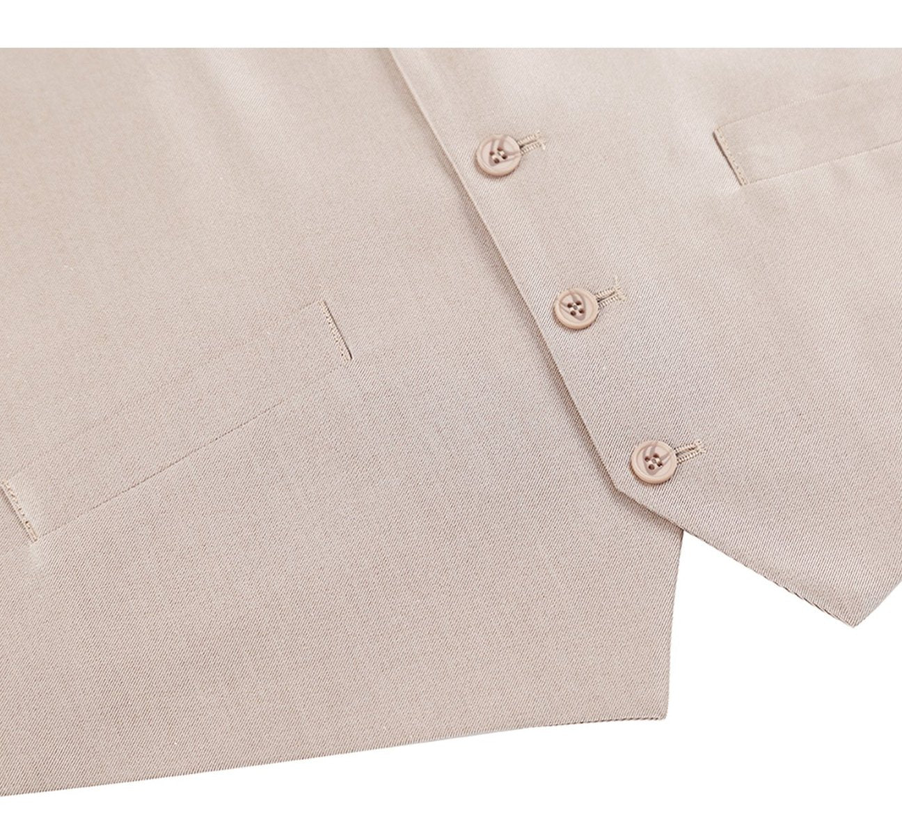 Alessandro Vitello by Renoir Beige Formal Regular Fit Suit Vest Sharkskin Waistcoat 207 3 | Men's Business Attire for Weddings, Office & Special Occasions