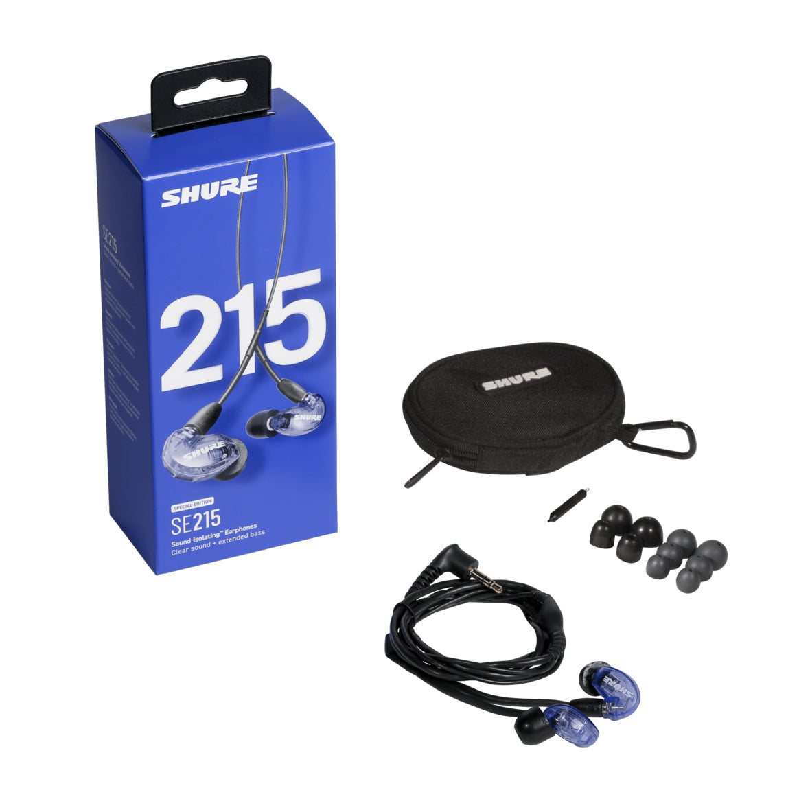 Shure SE215 PRO Professional Sound Isolating Earphones - High-Fidelity In-Ear Monitors with Noise Isolation for Musicians, DJs & Audiophiles - Perfect for Studio Recording, Live Performances & Commuting