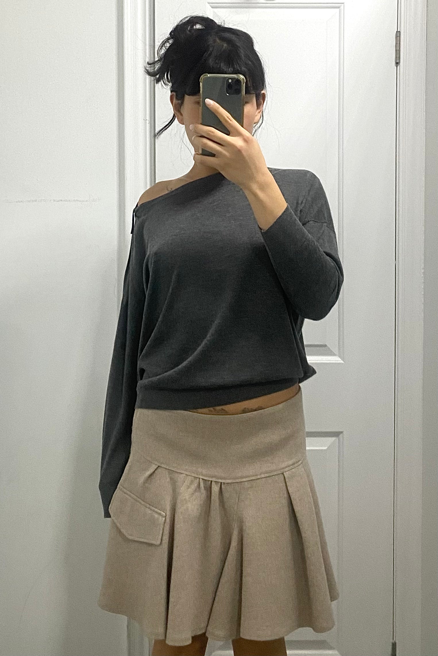Brunello Cucinelli Women's Wool Flare Skirt Size IT44/M (US 8) - Elegant Office Wear & Evening Outfits for Fall/Winter