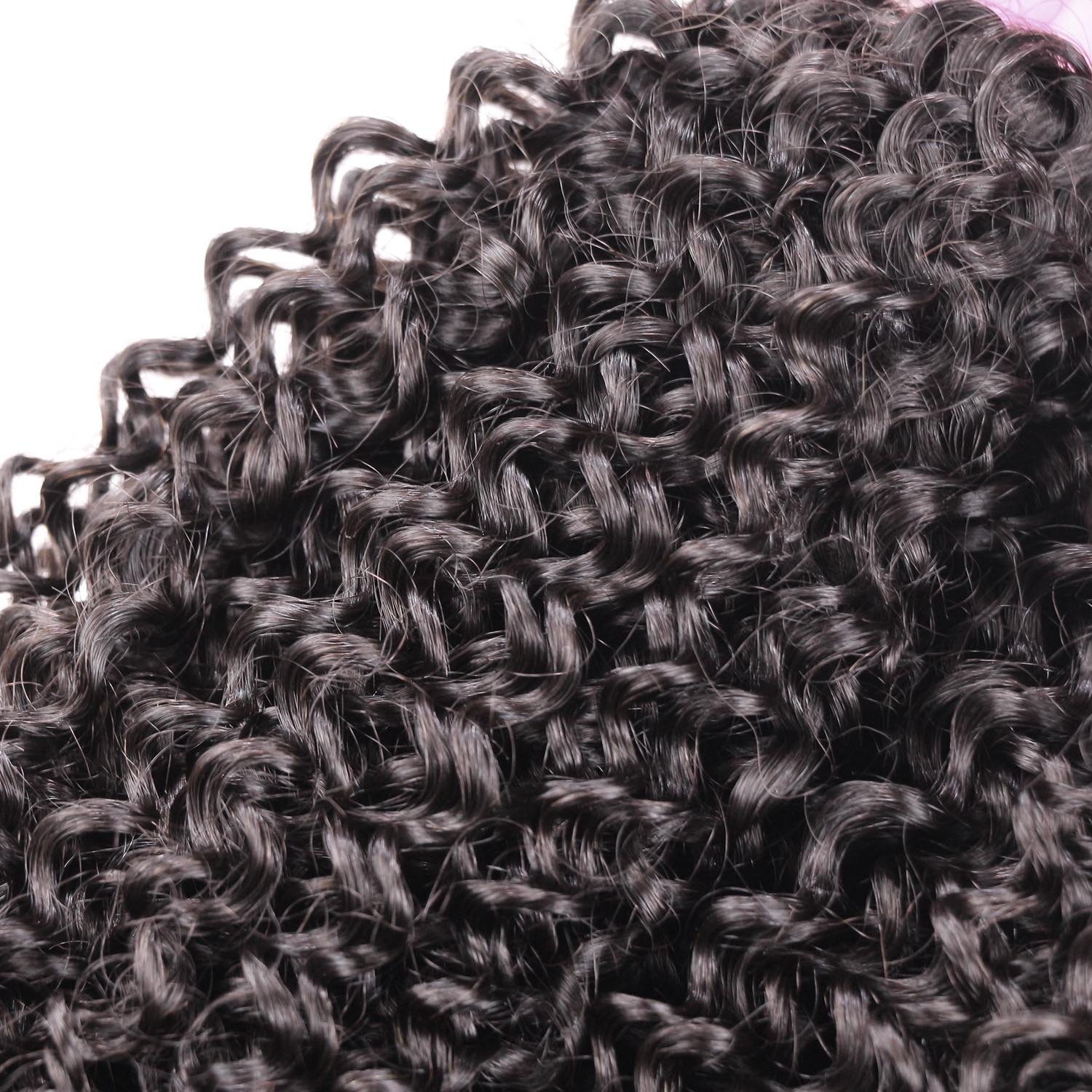 100% Brazilian Virgin Unprocessed Kinky Curly Human Hair Weave - 4 Bundles Deep Curly Hair Extensions (22