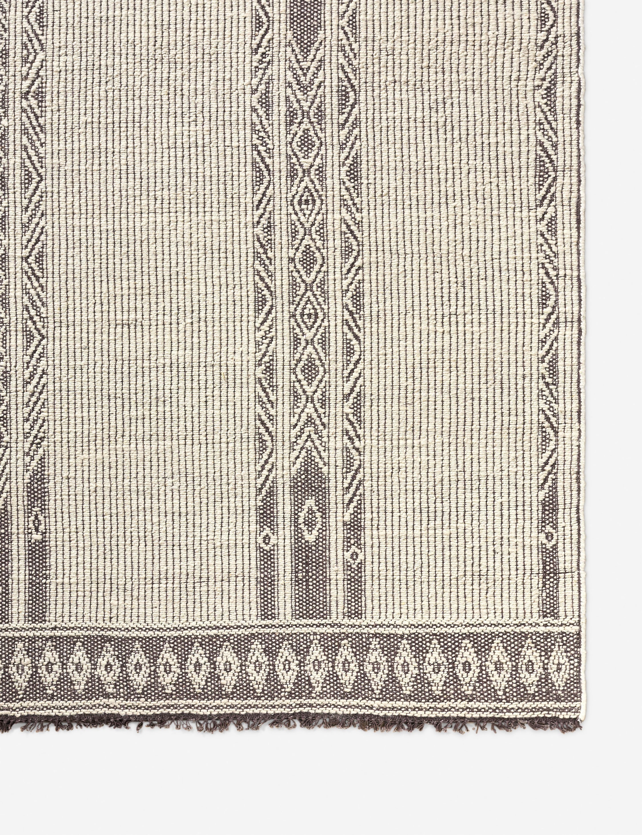 Handwoven Wool Area Rug - Soft & Durable Natural Fiber Carpet for Living Room, Bedroom, or Office Decor