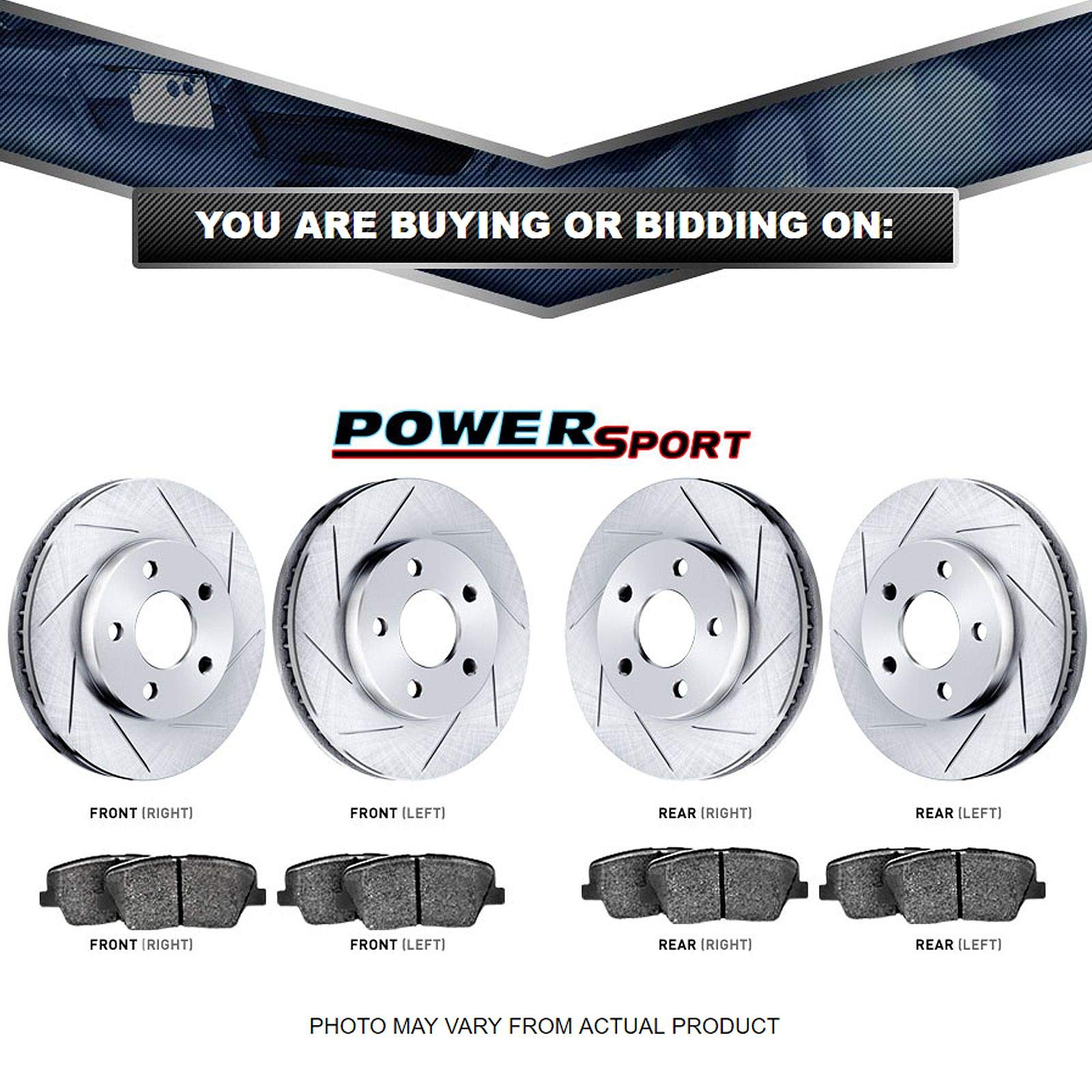 High-Performance Ceramic Brake Pads & Rotors Kit for 2011-2017 Lexus CT200h - Front & Rear Brake System Replacement - Smooth Stopping Power for City Driving & Highway Commutes