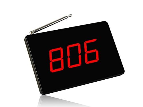 SINGCALL SC-R15 Wireless Paging System for Hotels, Banks & Restaurants - Compact & Convenient Guest Calling Device with Fixed Receiver - Perfect for Customer Service, Table Notifications & Queue Management