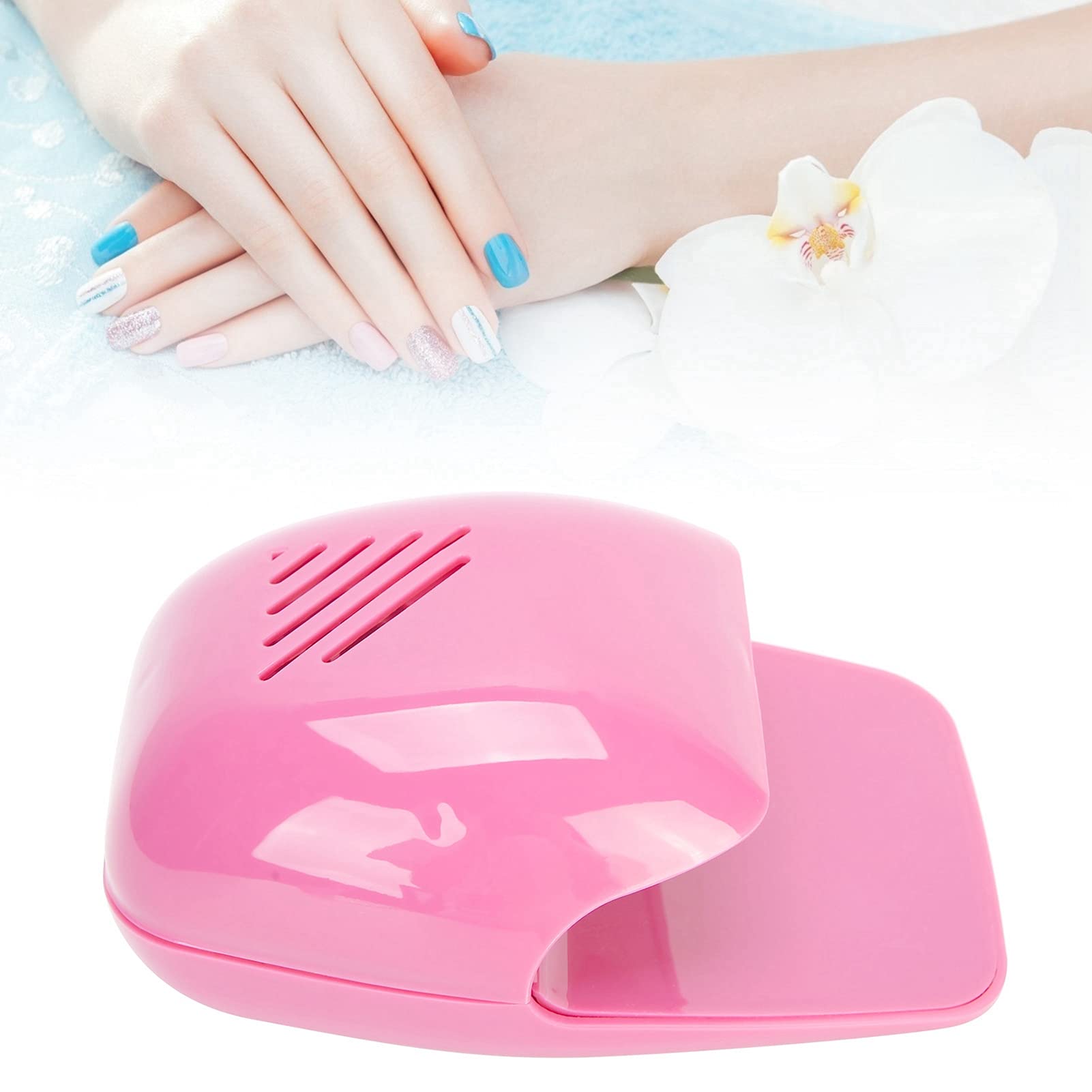 Portable Nail Dryer Fan - Quick Drying Nail Polish Cooler for Home & Salon Use - Fast Airflow Nail Art Dryer for Gel, Acrylic & Regular Polish - Perfect for Manicures, Pedicures & Nail Art Sessions