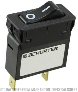 2 Pole Rocker Switch Non-Latched 20A 240VAC 60VDC Faston Connection Black with White I/O Embossed - Perfect for Industrial Control Panels, Marine Applications, and Electrical Equipment
