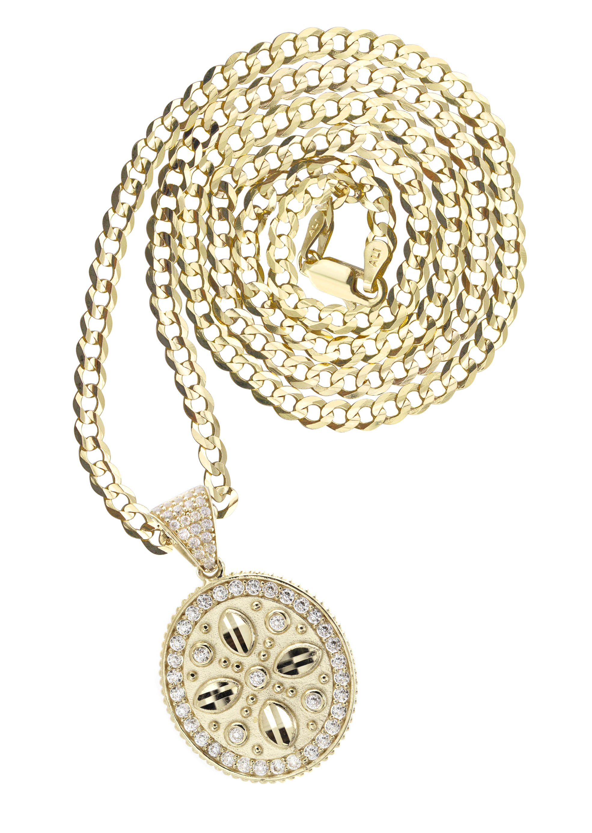 10K Yellow Gold Necklace for Women - 2.4mm Width, 9.4 Grams Weight - Perfect for Everyday Wear, Gift Giving & Special Occasions