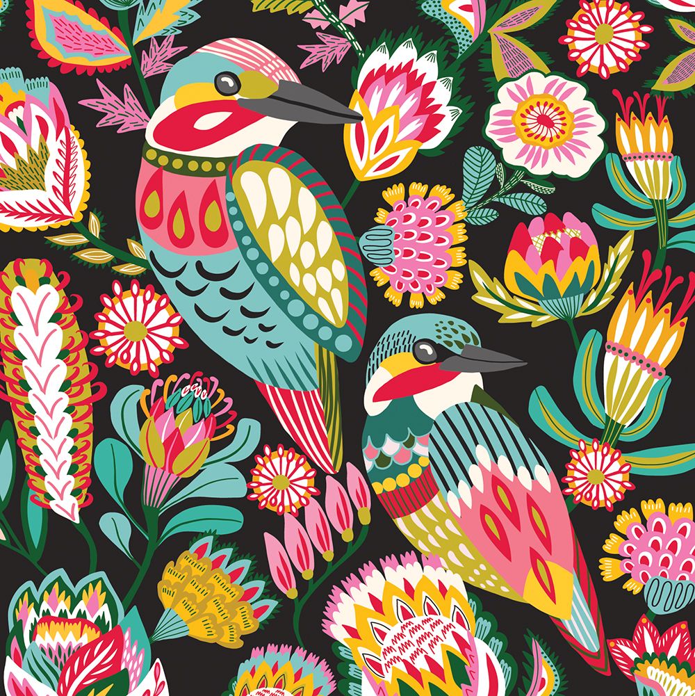 Kirsten Katz Kingfishers Greeting Card - Beautiful Bird Art for Birthdays, Anniversaries & Special Occasions | Eco-Friendly Stationery Gift