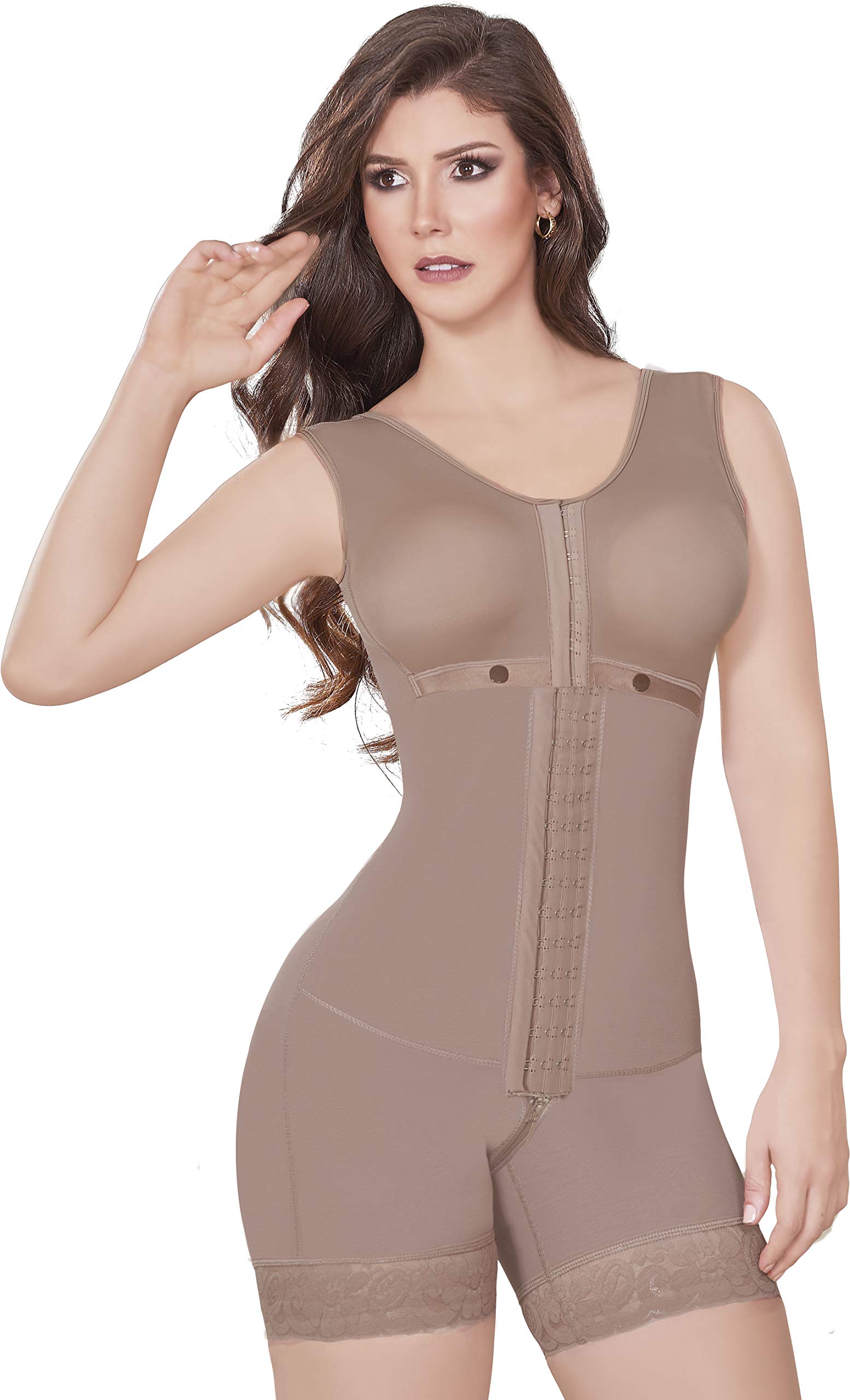 Post-Surgery Shapewear for Women - Powernet Compression Butt Lifter & Bust Support Bra with Hooks - Perfect for Recovery, Body Contouring and Everyday Comfort