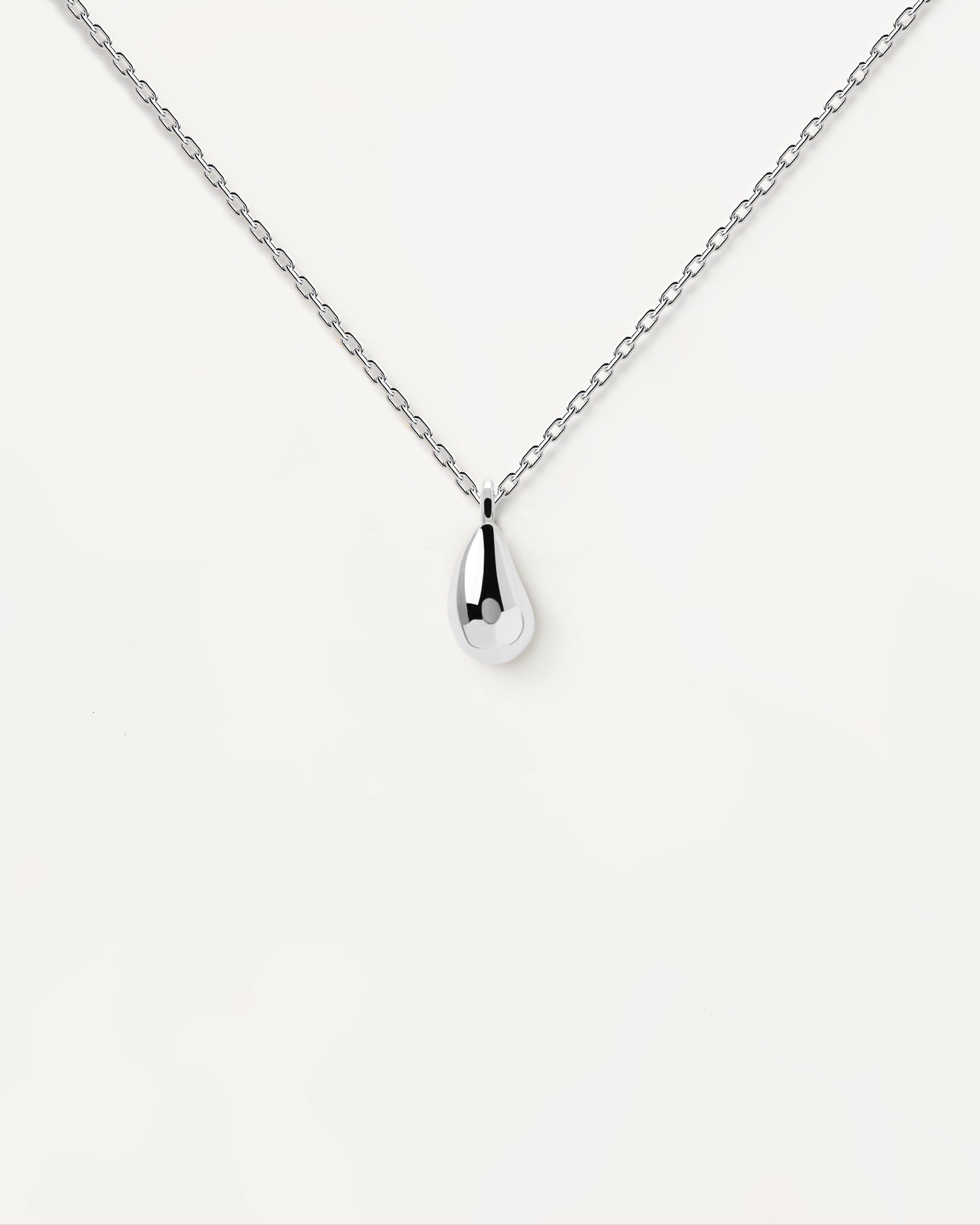 Elegant Drop Silver Necklace for Women - Sterling Silver Pendant Necklace for Everyday Wear & Special Occasions