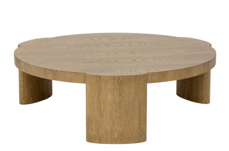 Handmade Designer Natural Wood Coffee Table - Modern Living Room Furniture for Home Decor, Office & Lounge Spaces