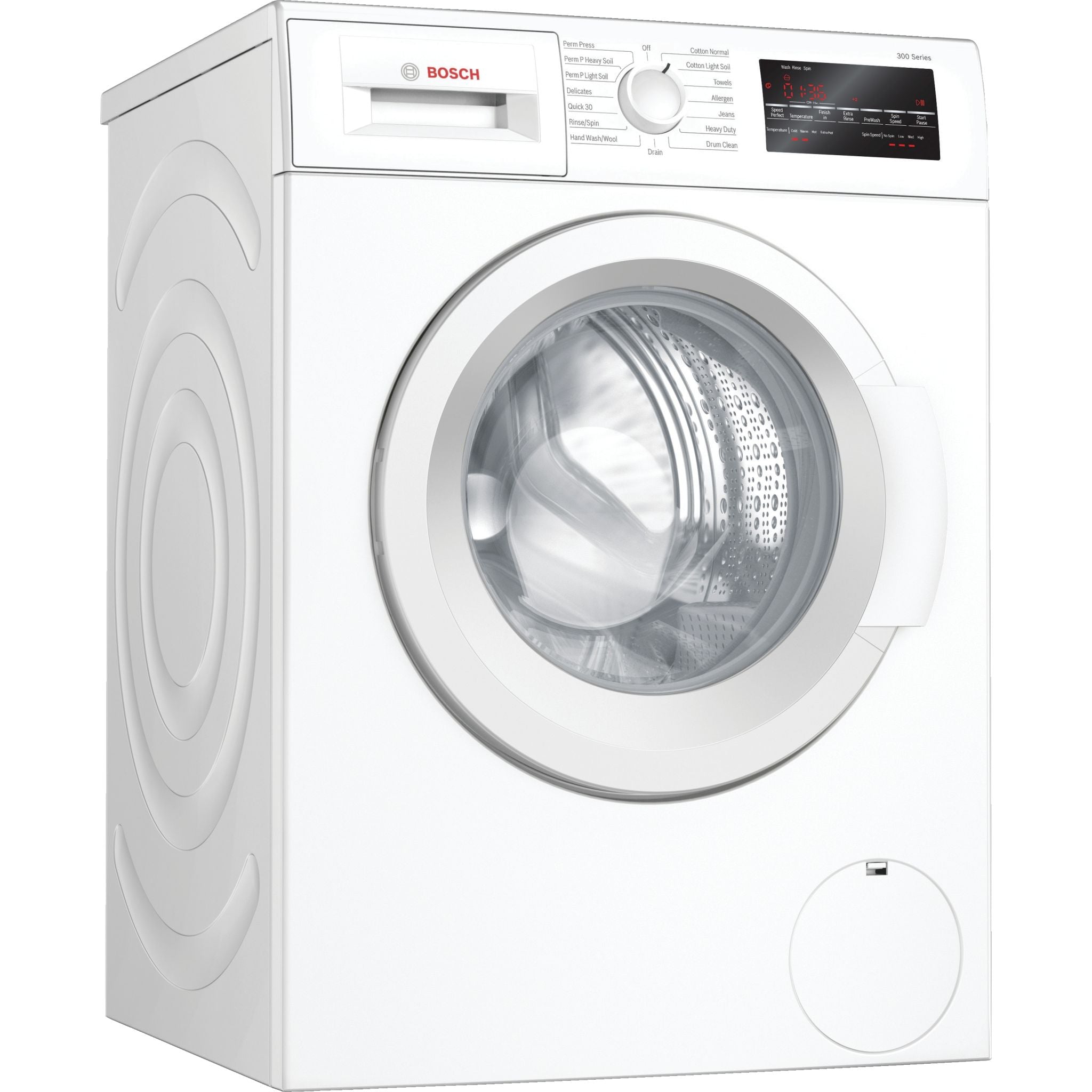 Bosch WAT28400UC White Front Load Washing Machine - Energy Efficient, Quiet Laundry Appliance for Home & Apartment Use