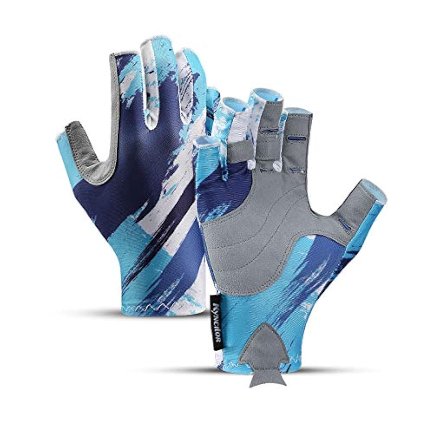 UPF50+ Fingerless Fishing Gloves for Men & Women - Sun Protection, Breathable & Grip Enhanced - Ideal for Fishing, Kayaking, Boating & Outdoor Sports