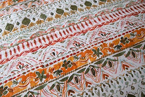 Boho Limerick Quilt Set Full/Queen 3-Piece - Soft Bohemian Bedding for Cozy Bedroom Decor | Perfect for Guest Rooms & Master Suites