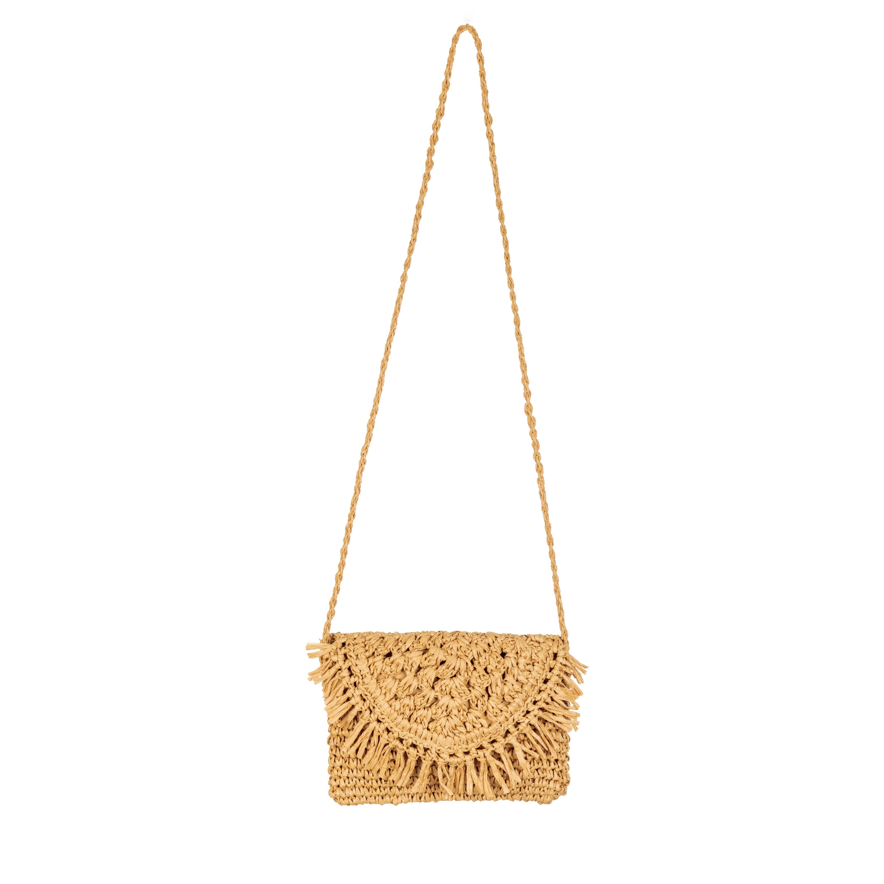 Rumi Crochet Crossbody Bag - Handmade Boho Purse for Women - Perfect for Casual Outings, Beach Trips, and Music Festivals