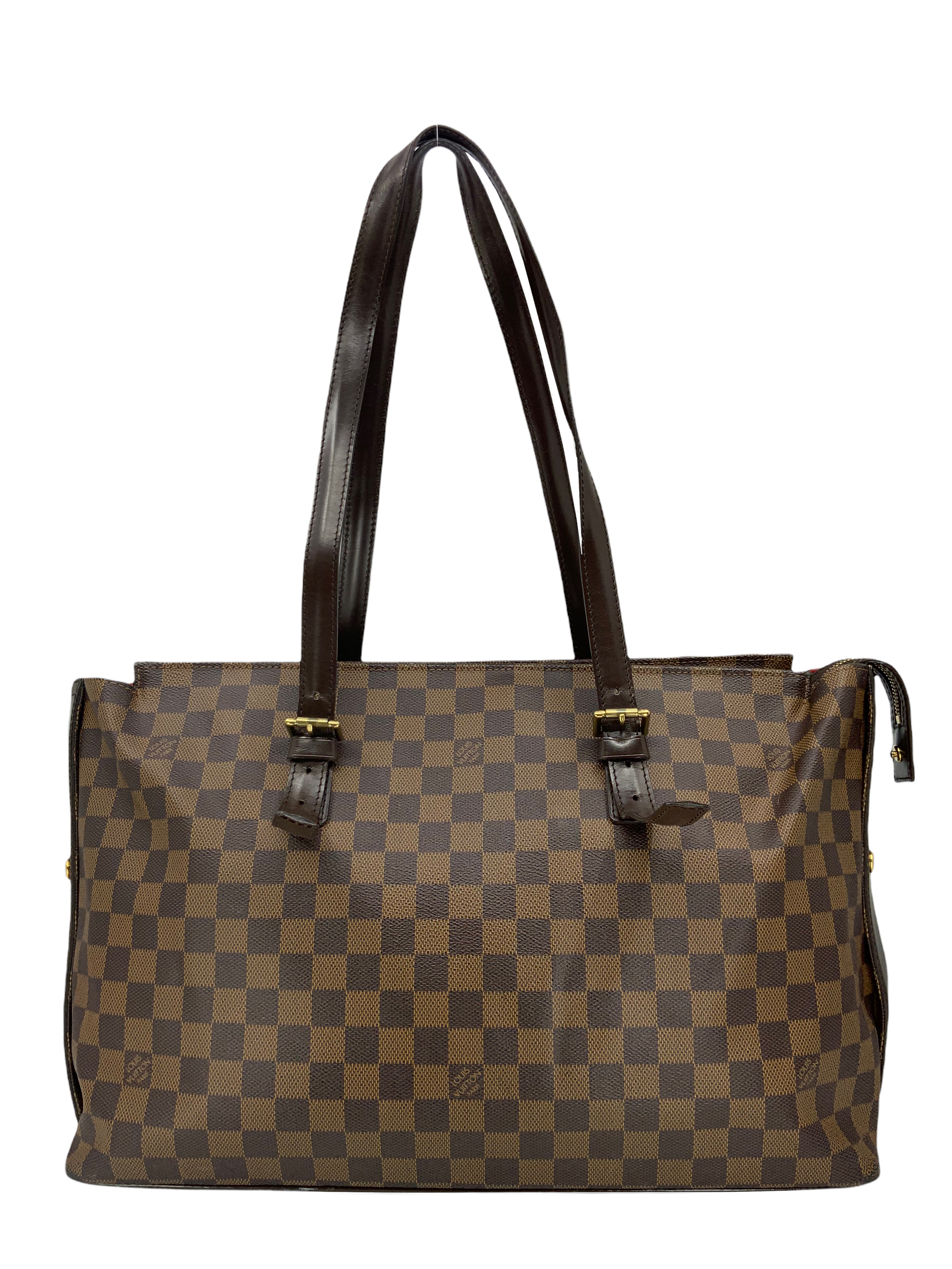 Authentic Louis Vuitton Damier Ebene Chelsea Tote Bag for Women | Luxury Designer Handbag | Perfect for Work, Travel & Everyday Use