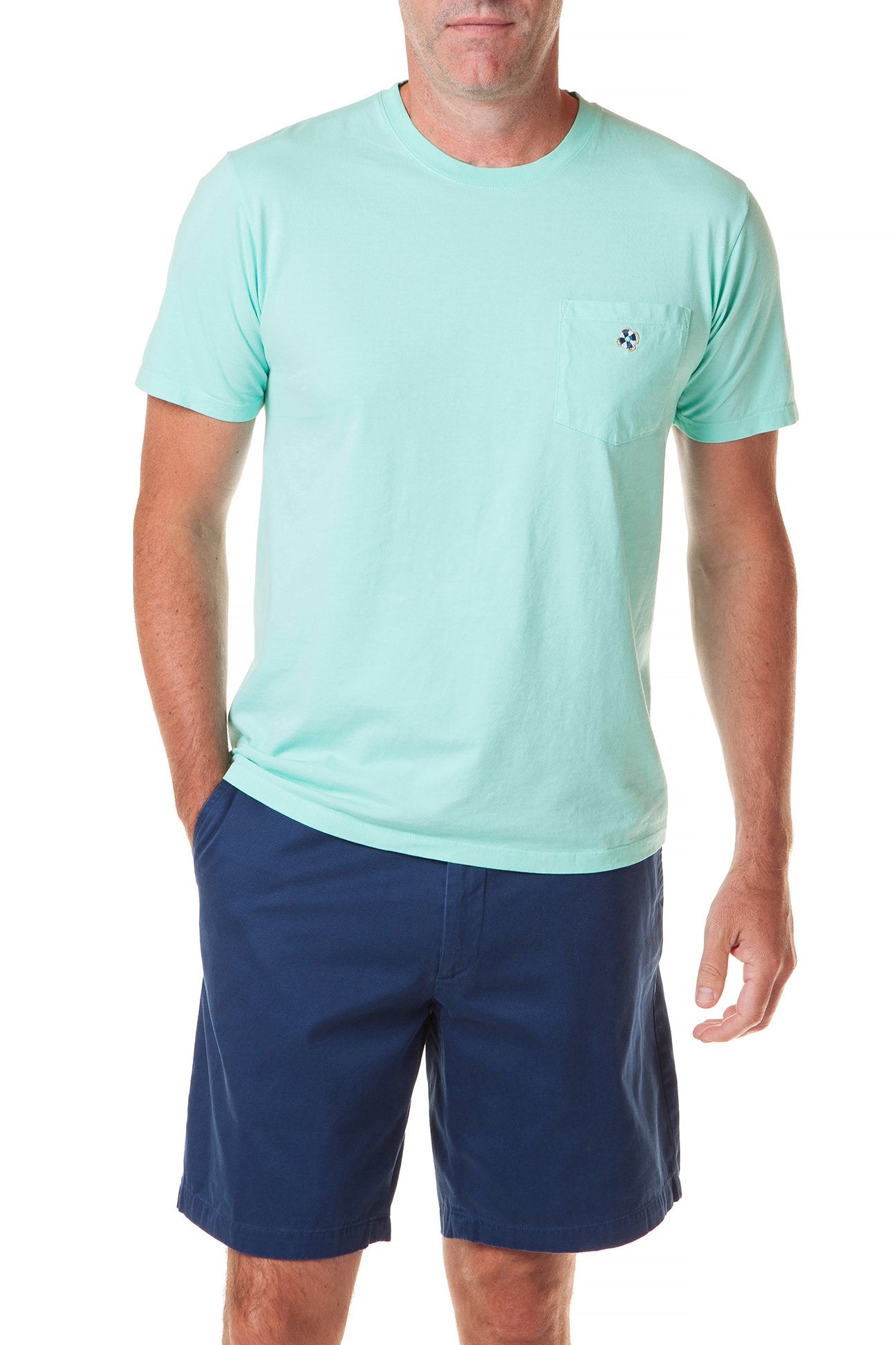 Mint Castaway Beach T-Shirt for Men - Comfortable & Stylish Summer Casual Wear - Perfect for Beach Vacations, Surfing, and Outdoor Adventures