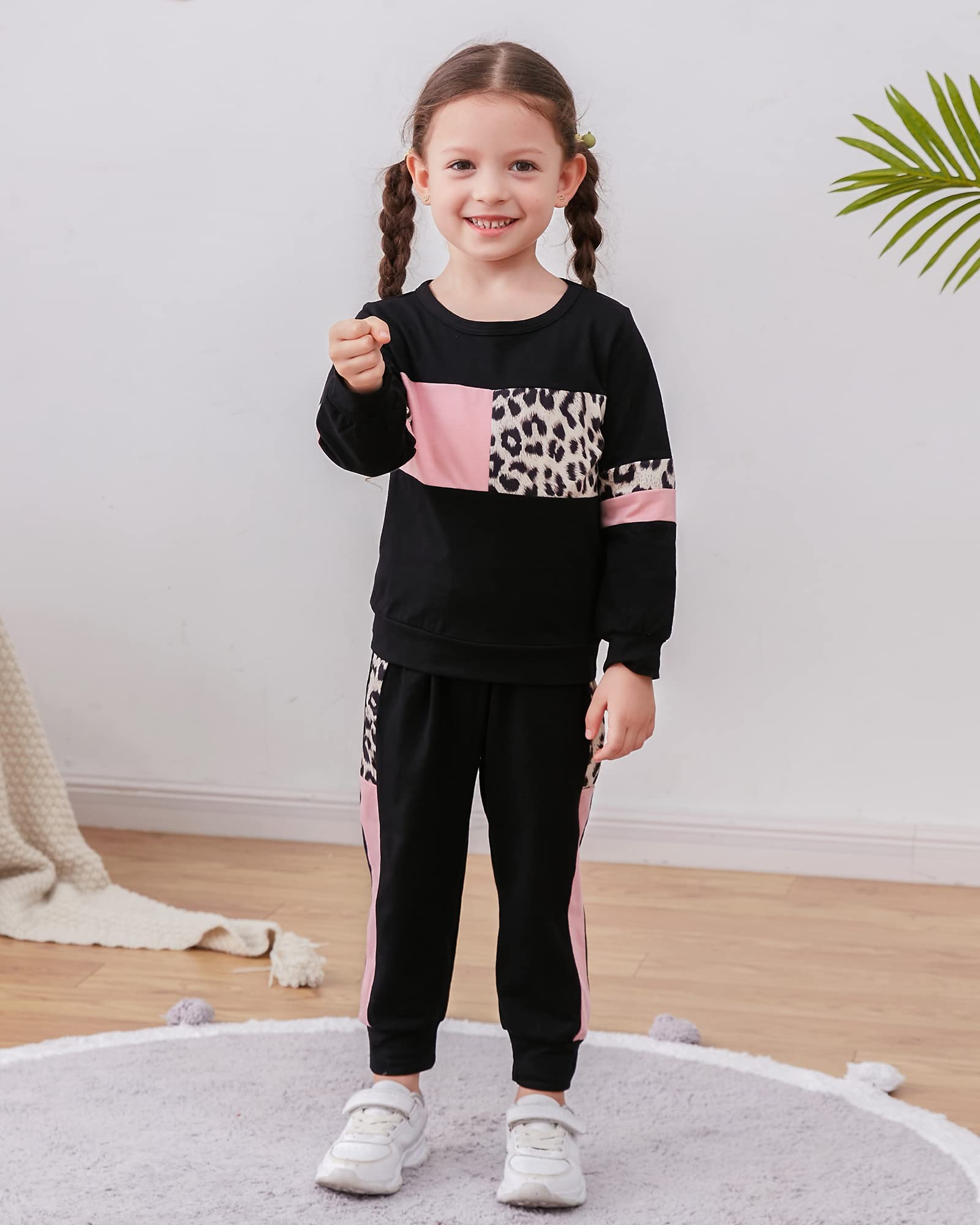 WESIDOM Baby Girl Clothes Sets - 2pcs Autumn Long Sleeve Outfits, Toddler Girl Sweater & Pants Set | Soft & Comfortable Fall Wear for Playdates, Family Photos & Daily Outings