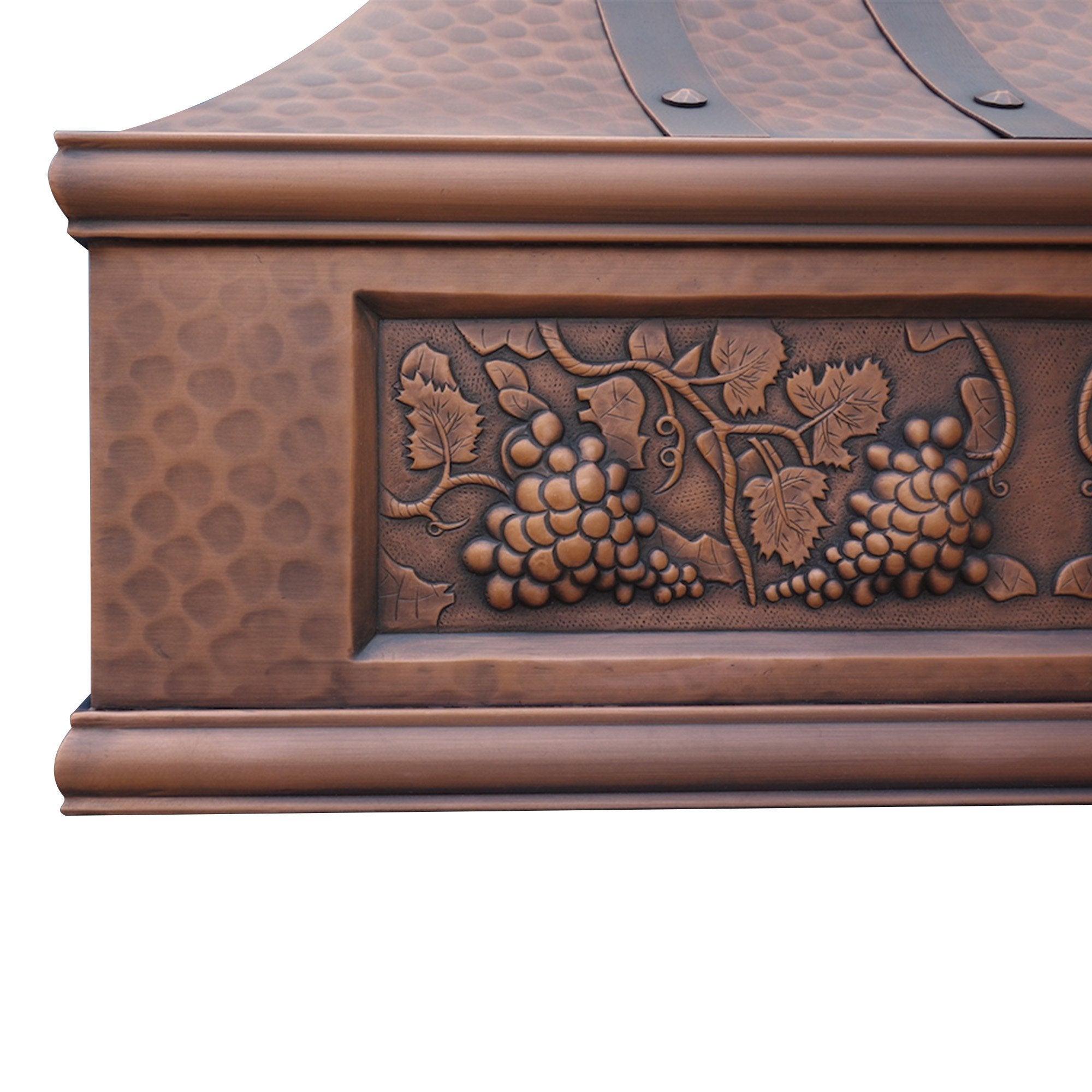 SINDA Tuscan Copper Range Hood H7TRA - Premium Kitchen Ventilation for Italian Style Cooking & Home Decor