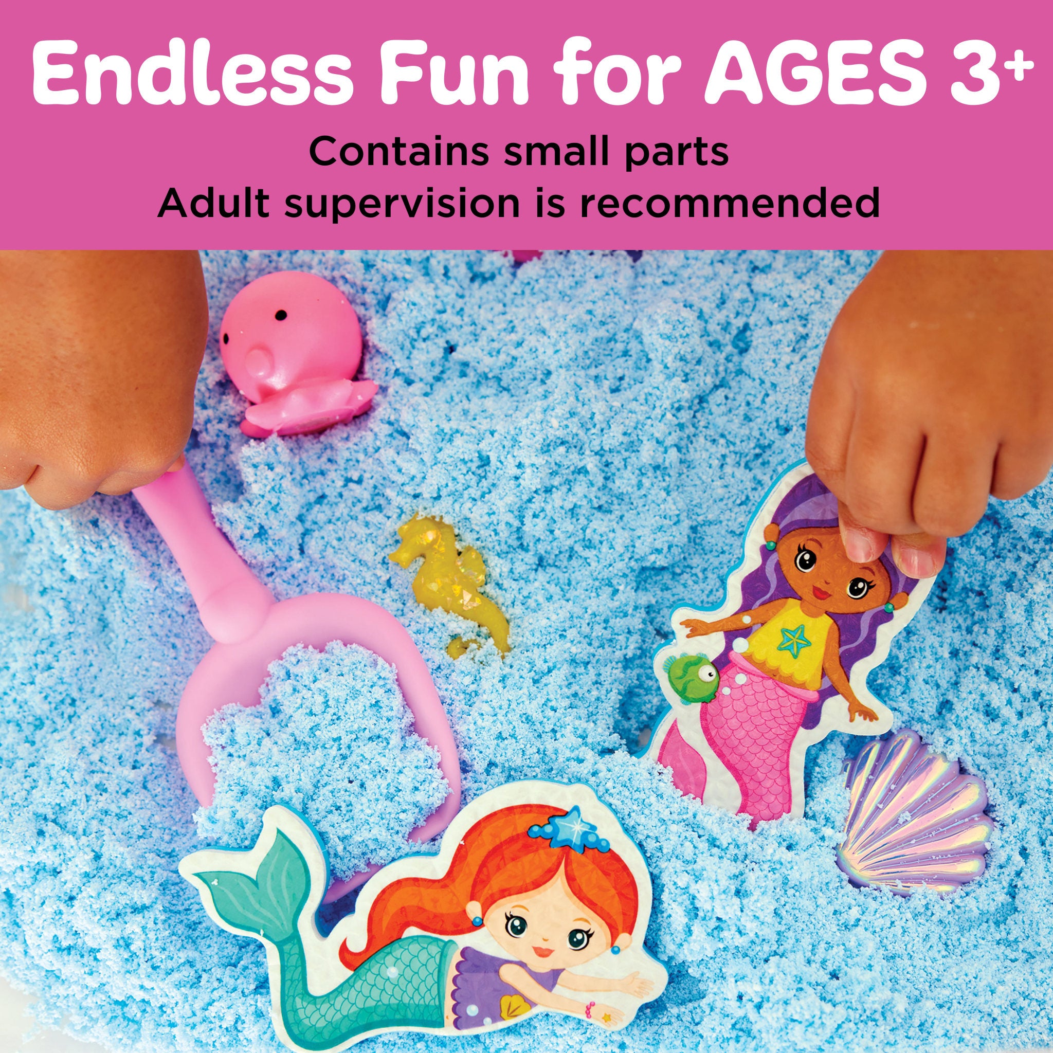 Mermaid Sensory Bin for Kids - Ocean Themed Sensory Play Kit with Water Beads & Toys - Perfect for Preschool Learning, Autism Therapy & Calming Activities at Home or Classroom