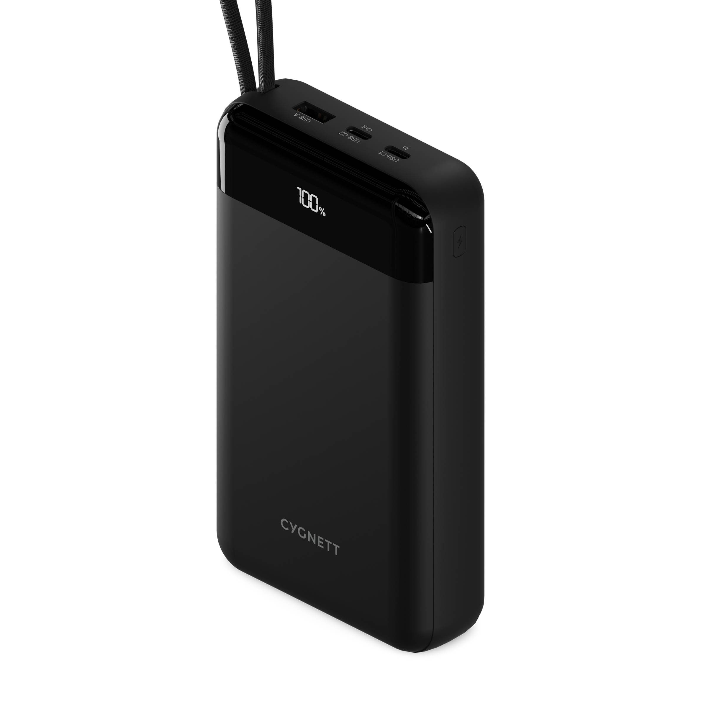 40,000mAh Portable Charger with Built-in USB C Cable - Fast Charging Power Bank for iPhone, Android, Tablets - Perfect for Travel, Camping & Emergency Backup