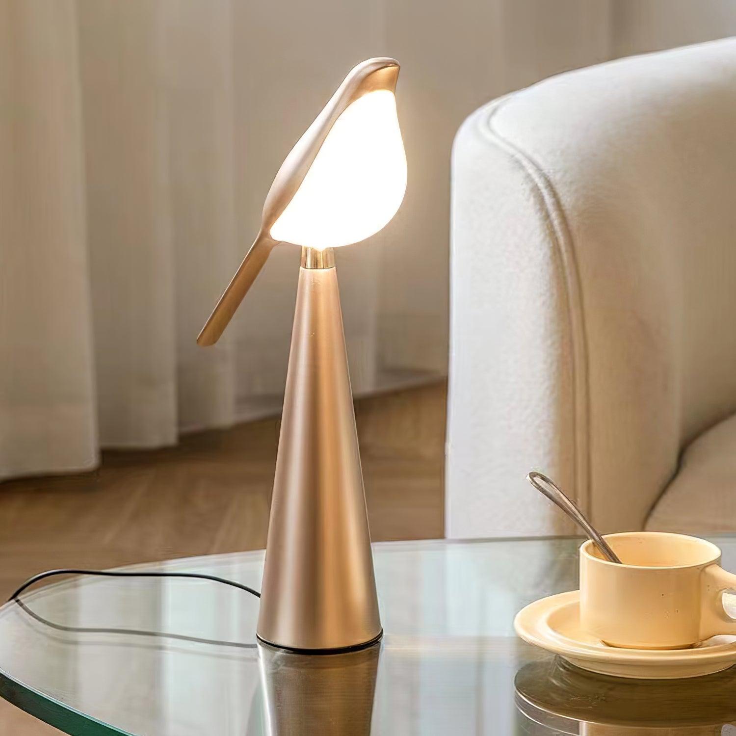 Stylish Magpie Art Table Lamp - Modern Decorative Lighting for Bedroom, Living Room & Office - Perfect for Reading, Working & Home Decor