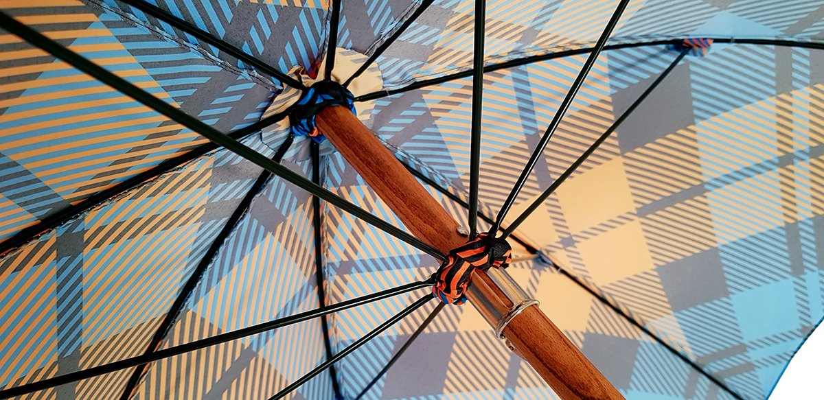 Handmade Whanghee Bamboo Men's Umbrella - Premium Gentleman's Walking Stick Umbrella for Rain & Sun Protection - Perfect for Business, Travel & Formal Occasions