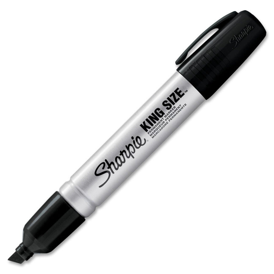 Sharpie King Size Professional Permanent Marker - Black Ink for Bold Writing, Labeling & Art Projects - Ideal for Office, School & DIY Crafts