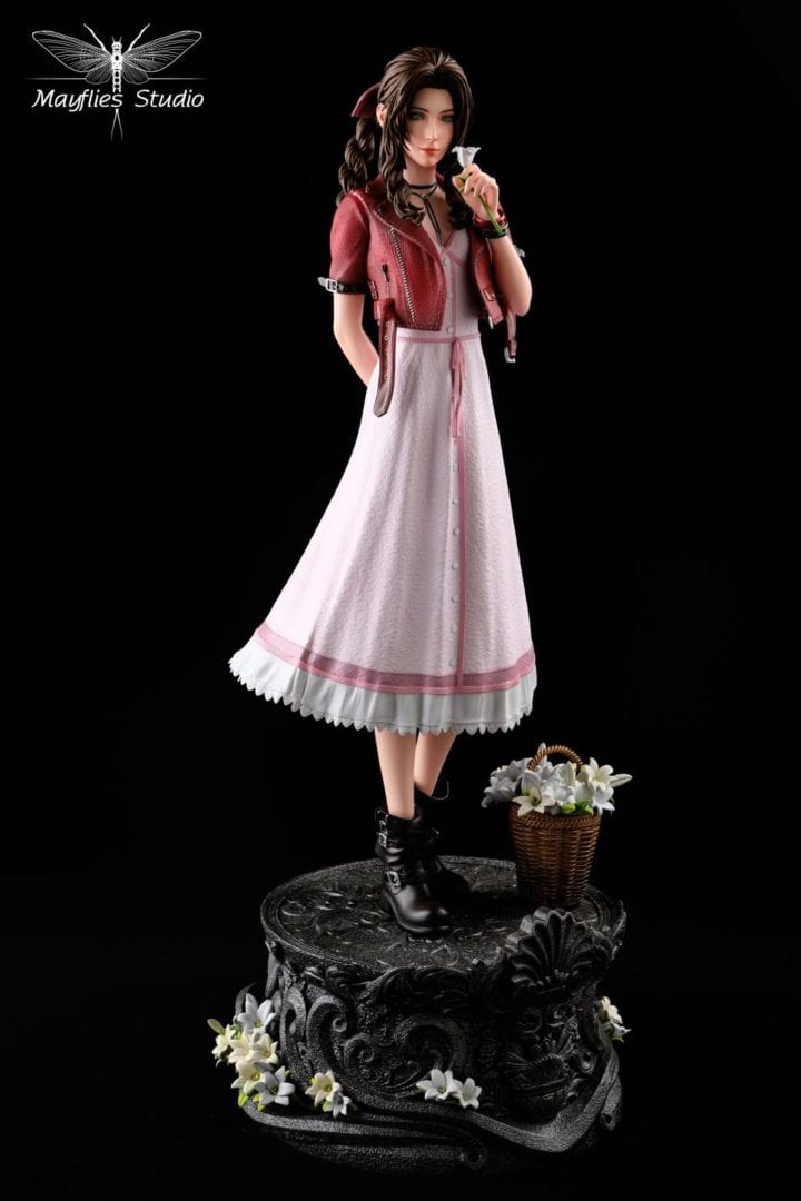 Mayflies Studio Aerith Gainsborough Cosplay Costume - Final Fantasy VII Remake Outfit for Halloween & Anime Conventions
