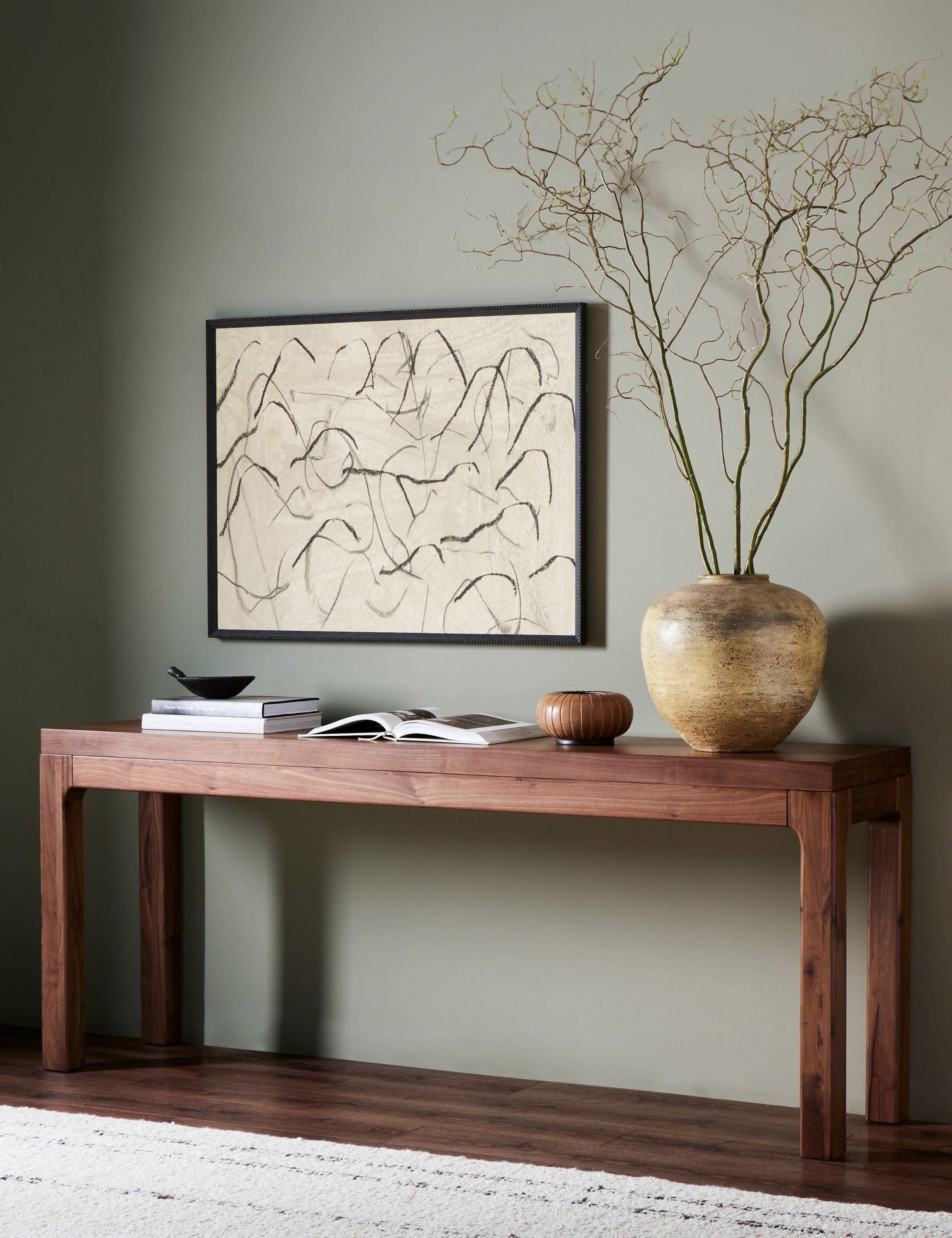 Elegant Cameron Console Table - Modern Entryway Sofa Table with Storage Shelf - Perfect for Hallway, Living Room & Home Decor