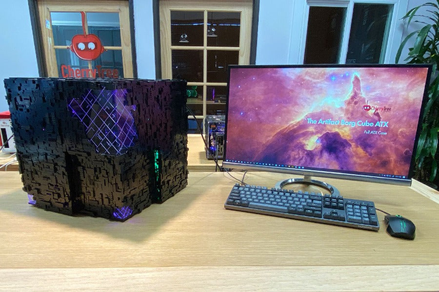 Star Trek Borg Cube ATX PC Case - Unique Sci-Fi Gaming Computer Case for Star Trek Fans - Perfect for Themed Gaming Setups & Collectors Displays