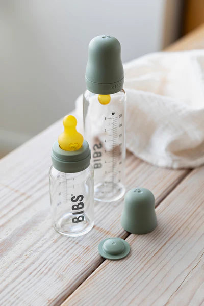 BIBS Premium Glass Baby Bottle - BPA-Free, Durable & Safe for Newborns & Infants - Perfect for Breastfeeding, Formula Feeding & On-the-Go Use
