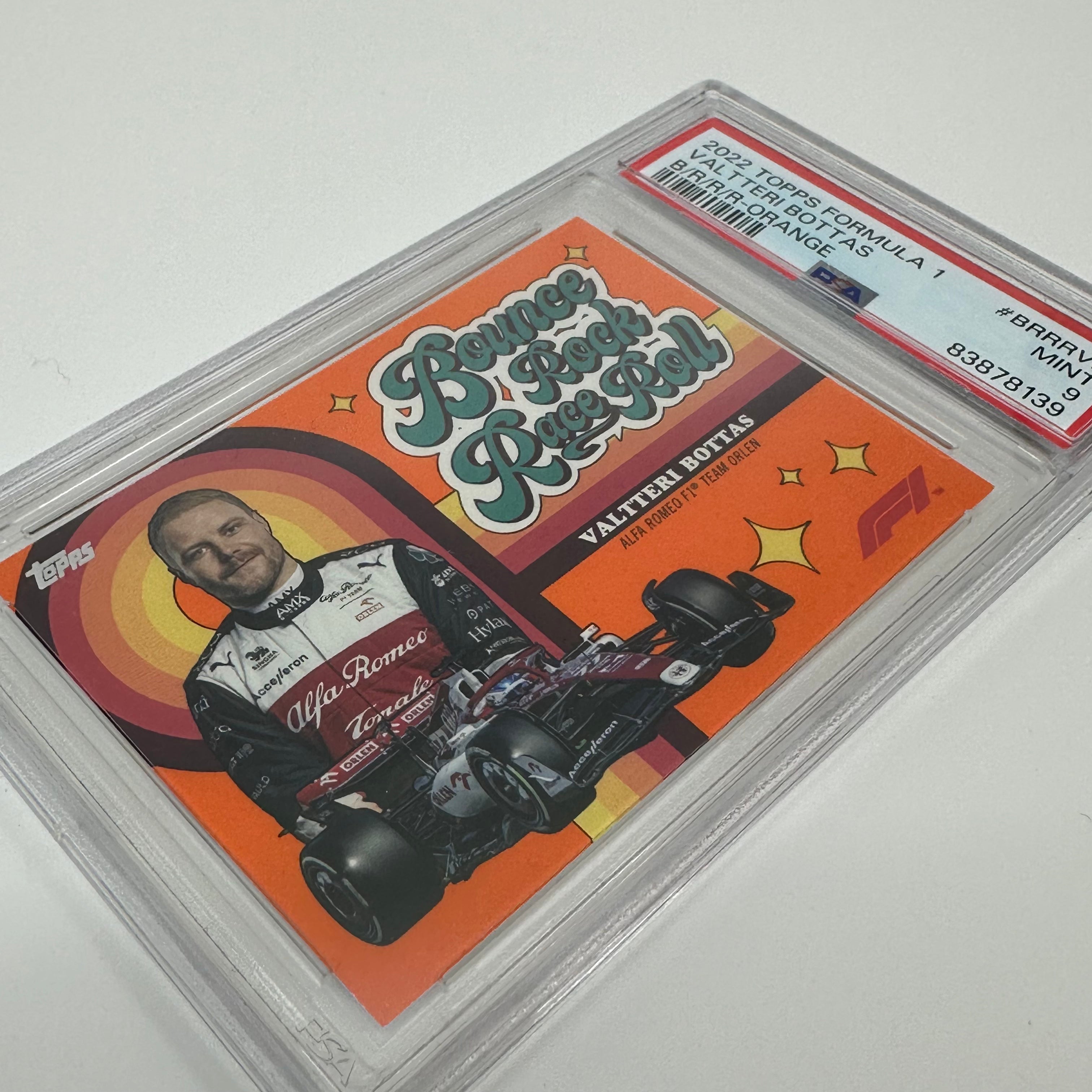 PSA 9 Graded 04/25 Valtteri Bottas #BRRRVB Orange Racing Card - Perfect for F1 Collectors & Motorsport Fans