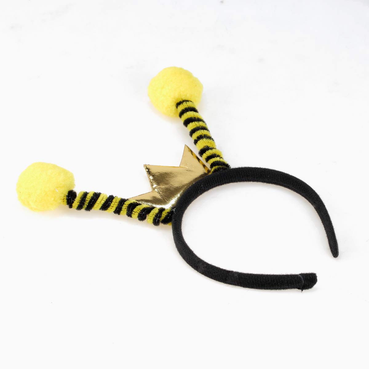 BinaryABC Halloween Bee Headband with Antenna Balls - Fun Costume Accessories for Halloween Parties & Cosplay