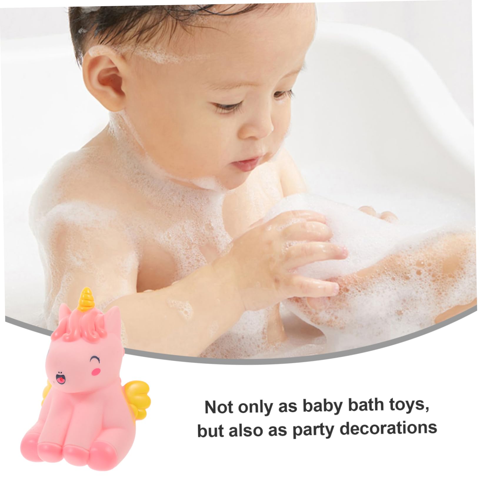 SKISUNO 2-Pack Rubber Duck Bath Toys for Toddlers & Kids - Fun Bathtub Floating Toys for Baby Bath Time, Sensory Play & Pool Party