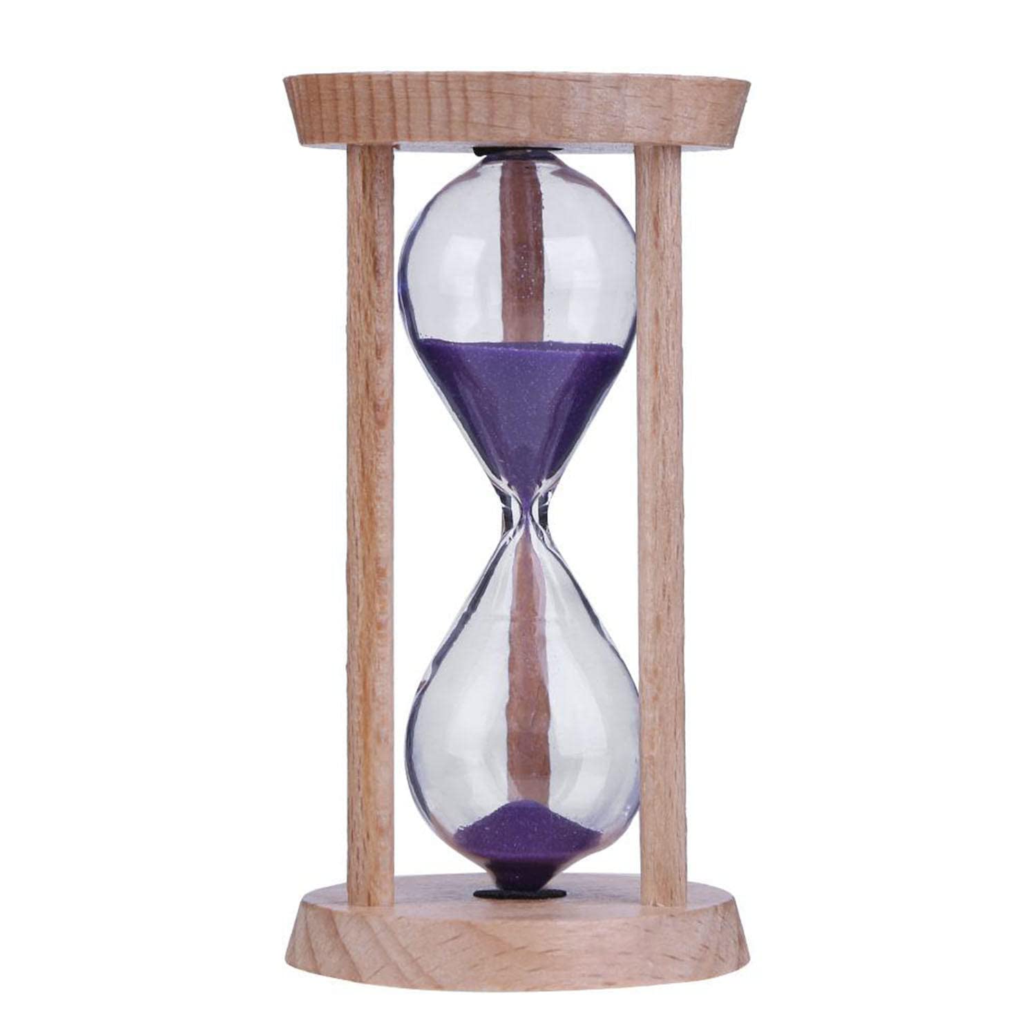 3 Minute Wooden Hourglass Sand Timer - Kids Toothbrush Timer, Time Counter & Unique Gift for Children - Perfect for Home Decor, Classroom, and Bathroom Use