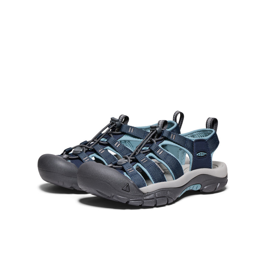 Women's Newport H2 Sandals - Comfortable Navy & Magnet Waterproof Beach Shoes for Walking, Travel, and Outdoor Adventures