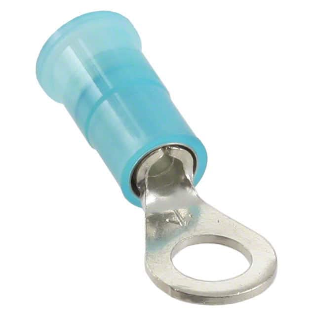 3M 12-10-NB Nylon Insulated Ring Terminal Connector - 10 Stud Size - 14-16 AWG Wire Range - Blue (25 Pack) - Perfect for Automotive, Marine & Electrical Wiring Applications