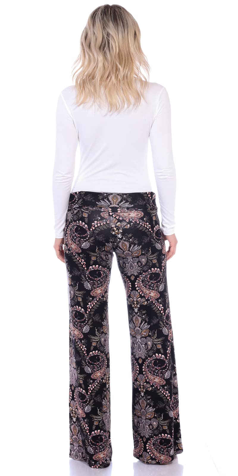 Popana Women's Palazzo Pants - Casual Summer Wide Leg Beach Pants - Plus Size & Made in USA - Perfect for Vacation, Yoga & Boho Fashion