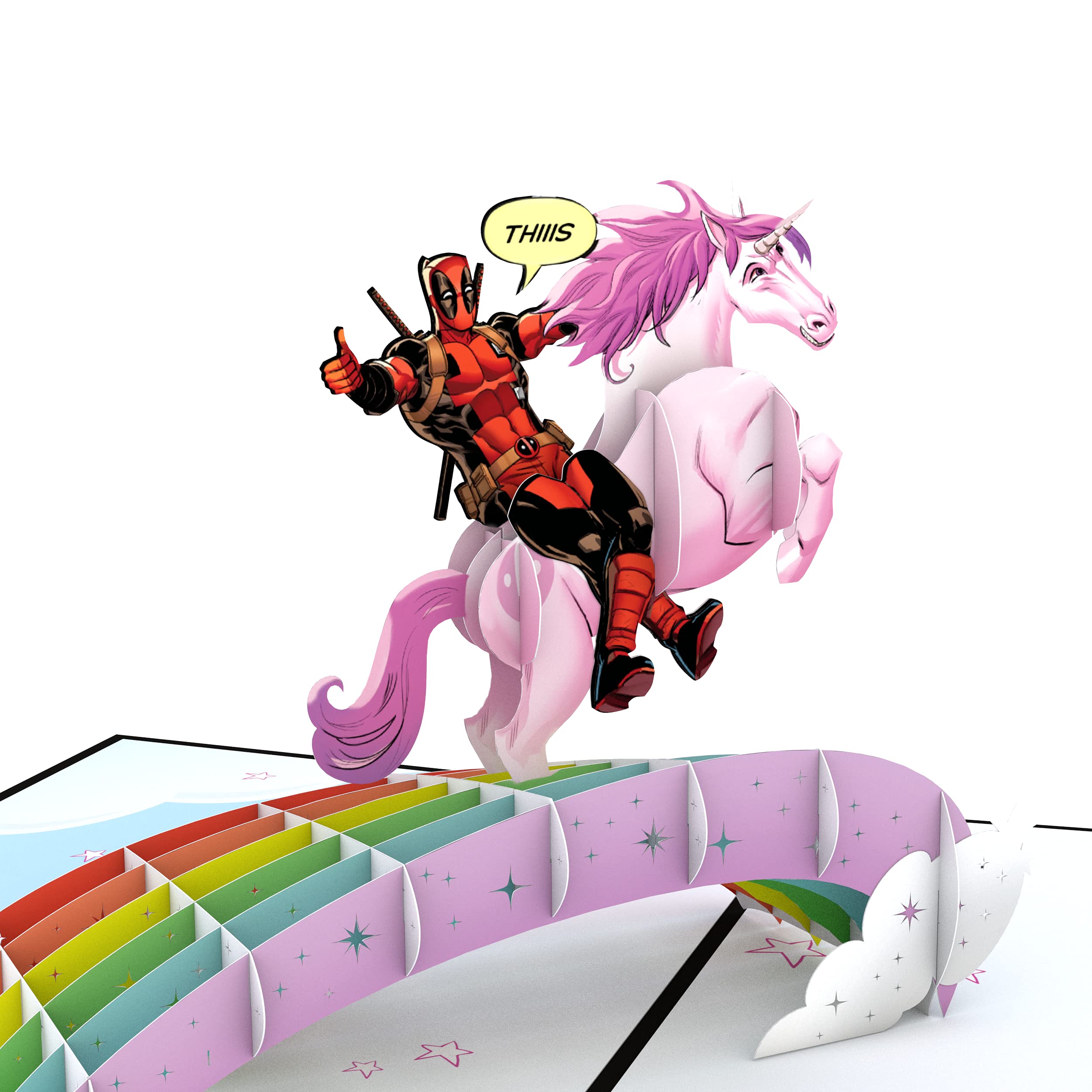 Lovepop Marvel Deadpool 3D Pop-Up Birthday Card for Kids - Superhero Themed Greeting Card for Birthdays, Parties & Special Occasions - Perfect Gift for Deadpool Fans & Comic Lovers