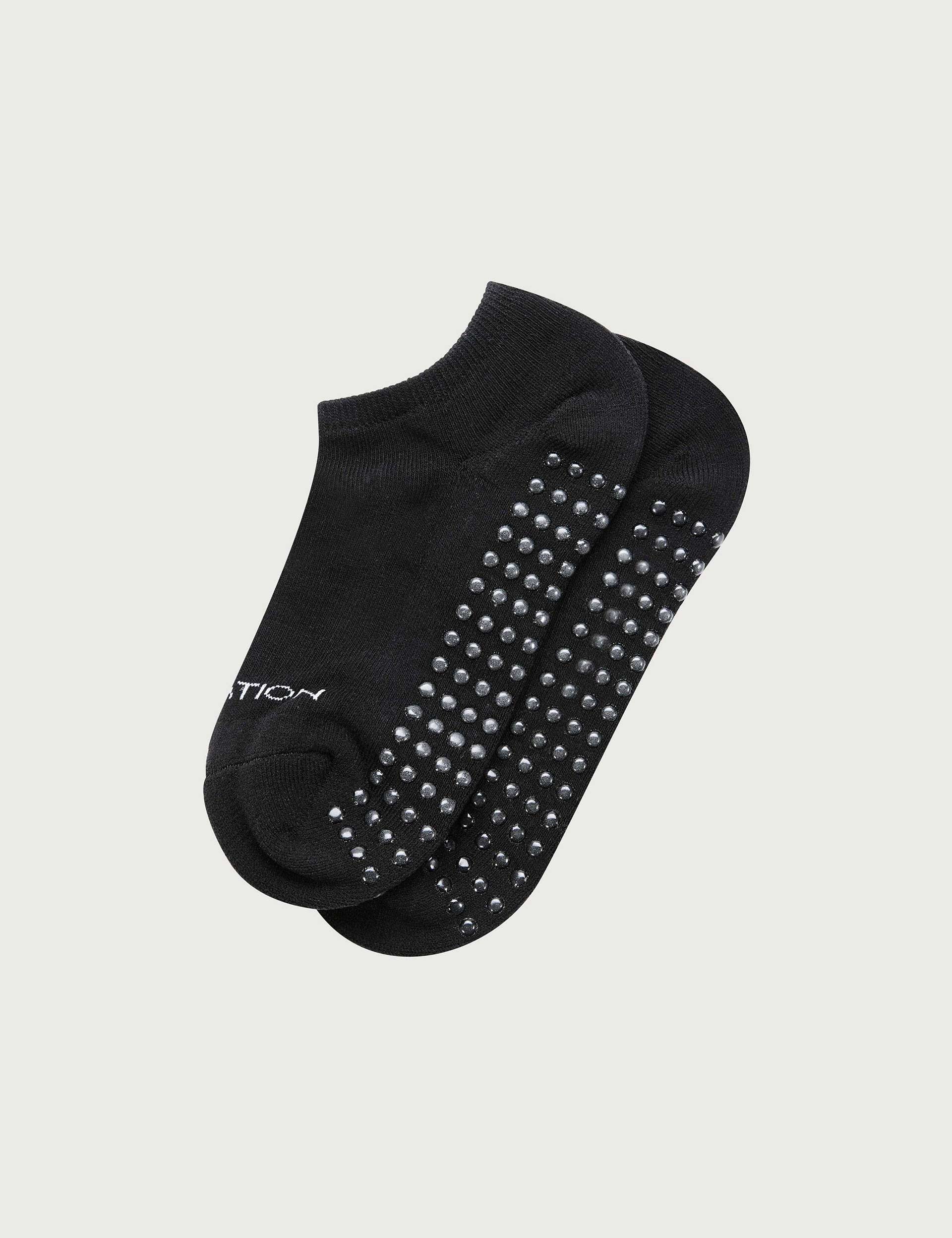 Homage Grip Socks - Non-Slip Yoga & Pilates Socks for Women & Men - Breathable Workout Socks for Home Fitness, Dance, and Barre - Black