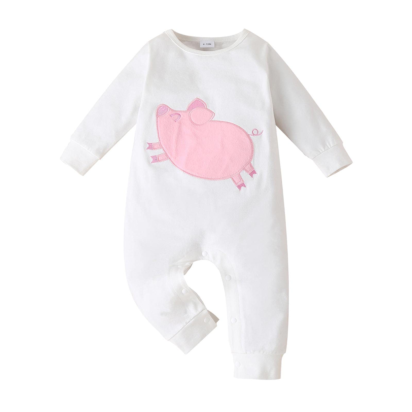 Adorable Baby Animal Romper - Warm Winter & Autumn Jumpsuit for Newborns & Toddlers - Cute Girls' Overalls for Playtime & Family Outings