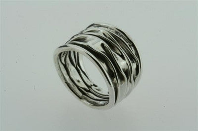 Elegant Clean Creased Ring - Sterling Silver Jewelry for Women - Perfect for Everyday Wear & Special Occasions