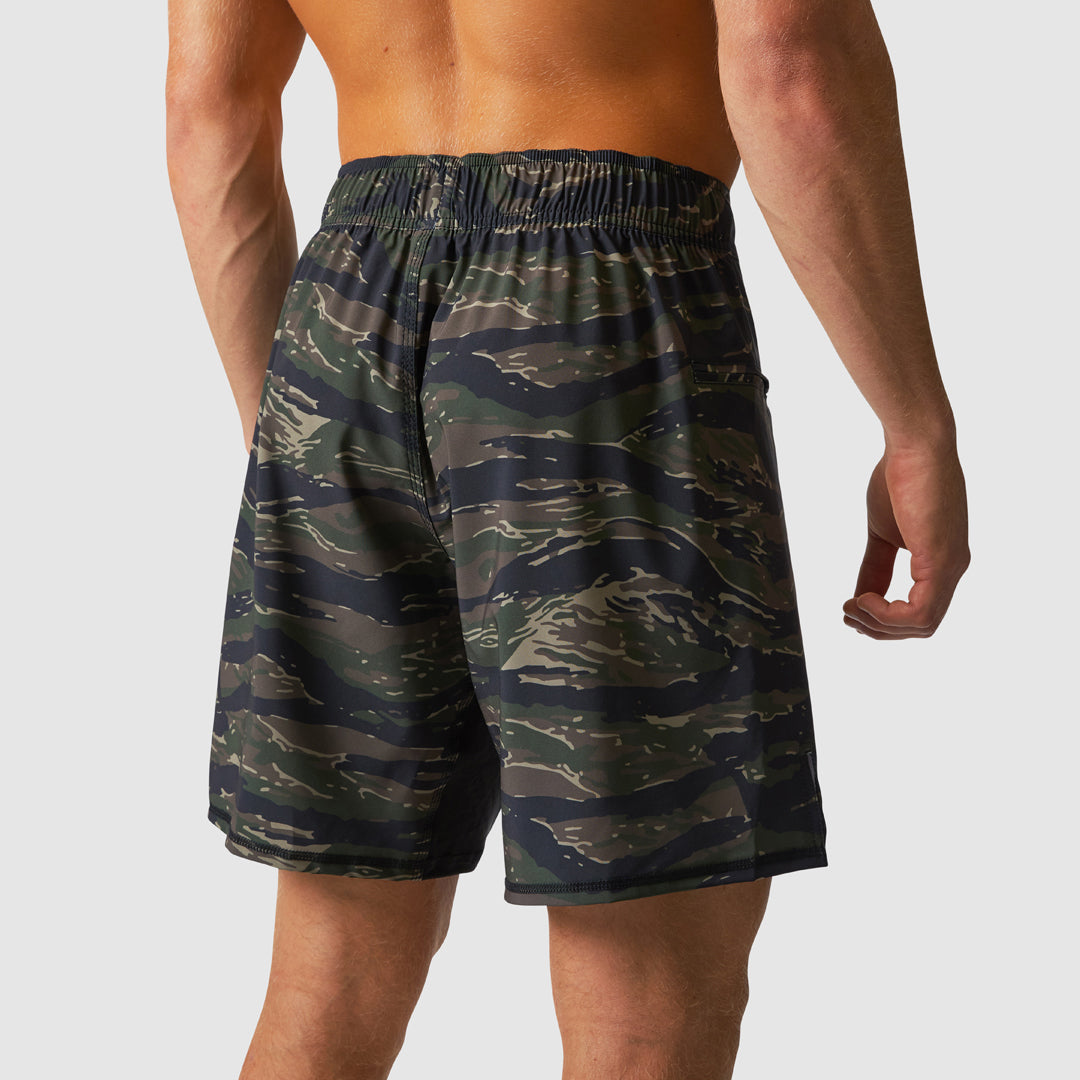 American Defender Short Velcro 3.0 Tactical Boots - Tiger Stripe Camo Military & Outdoor Footwear for Hiking, Airsoft, and Tactical Training