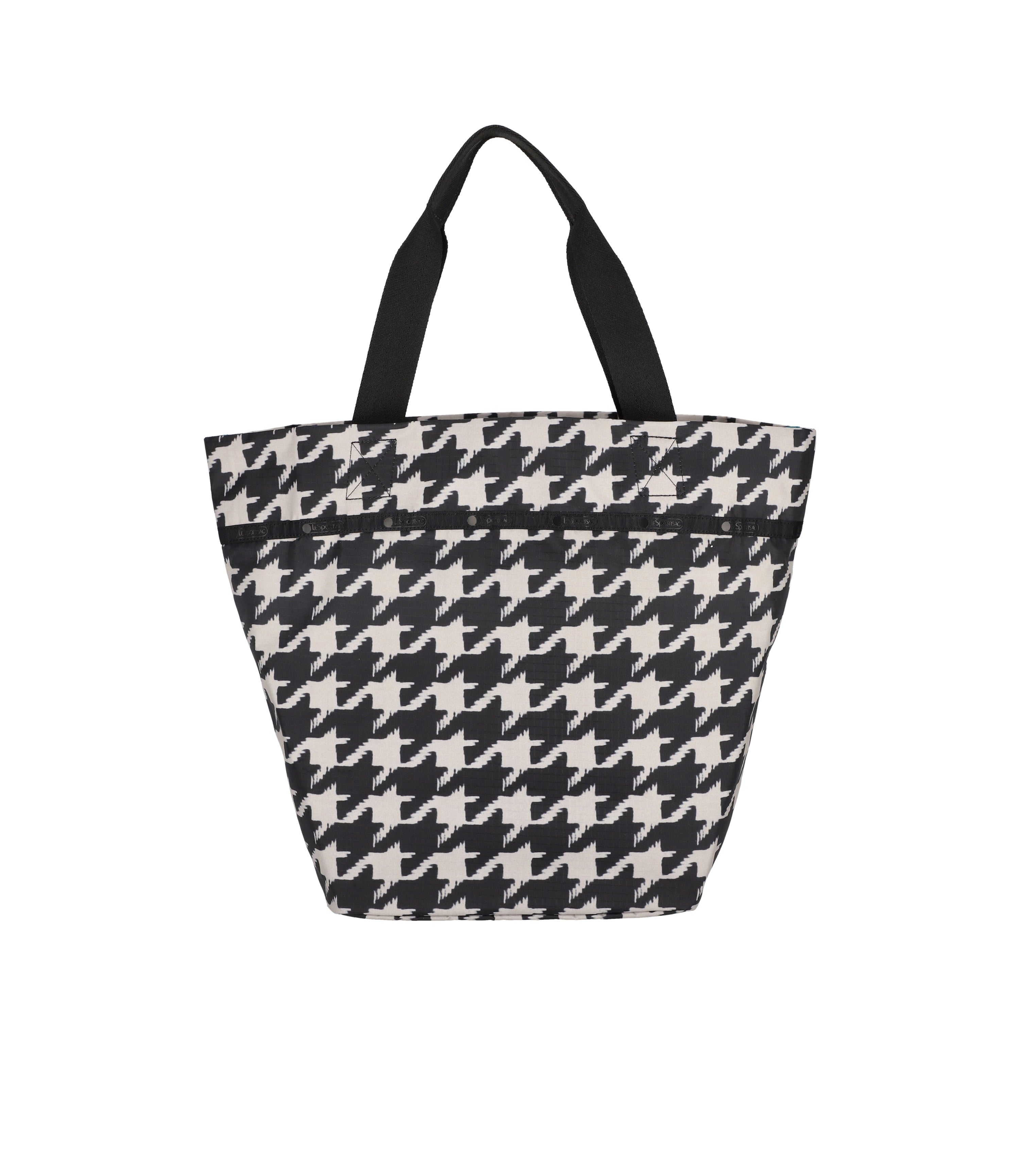 Black/Beige Houndstooth print