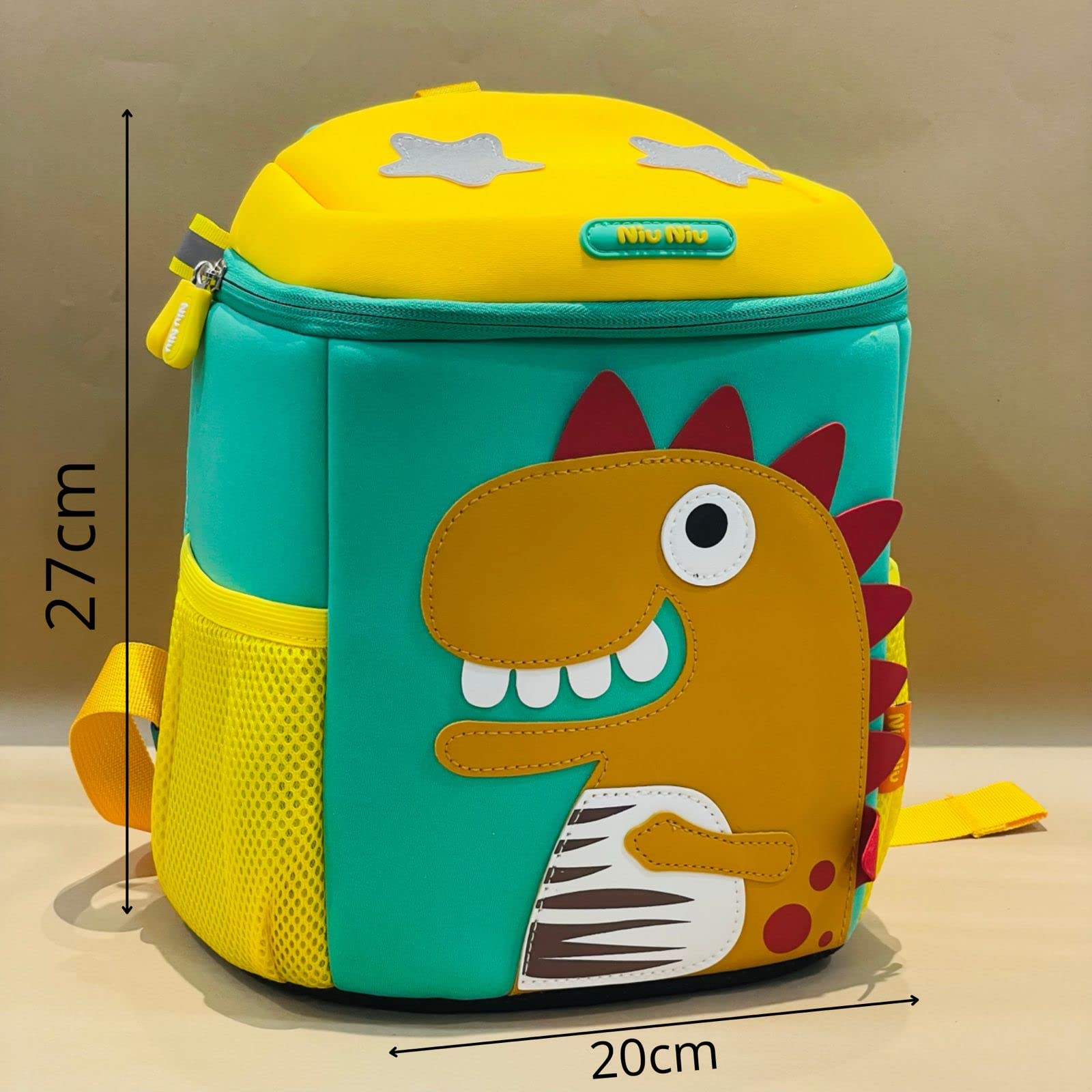 Pravyta Dinosaur Kids Backpack for Toddlers - Cute Cartoon School Bag for Boys & Girls (Pack of 1) | Lightweight Bookbag for Preschool, Kindergarten & Daycare - Perfect for School, Travel & Outdoor Adventures