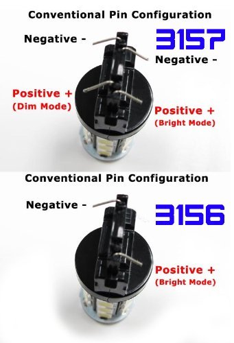 3157 3057 3156 White LED 18 SMD Bulbs - Super Bright Brake Tail Backup Lights (Pack of 2) - High Visibility for Cars, Trucks, SUVs & Motorcycles - Enhanced Night Driving Safety - Perfect for Parking, Reversing & Emergency Signaling - Durable & Long-Lasting LED Lights for Road Safety