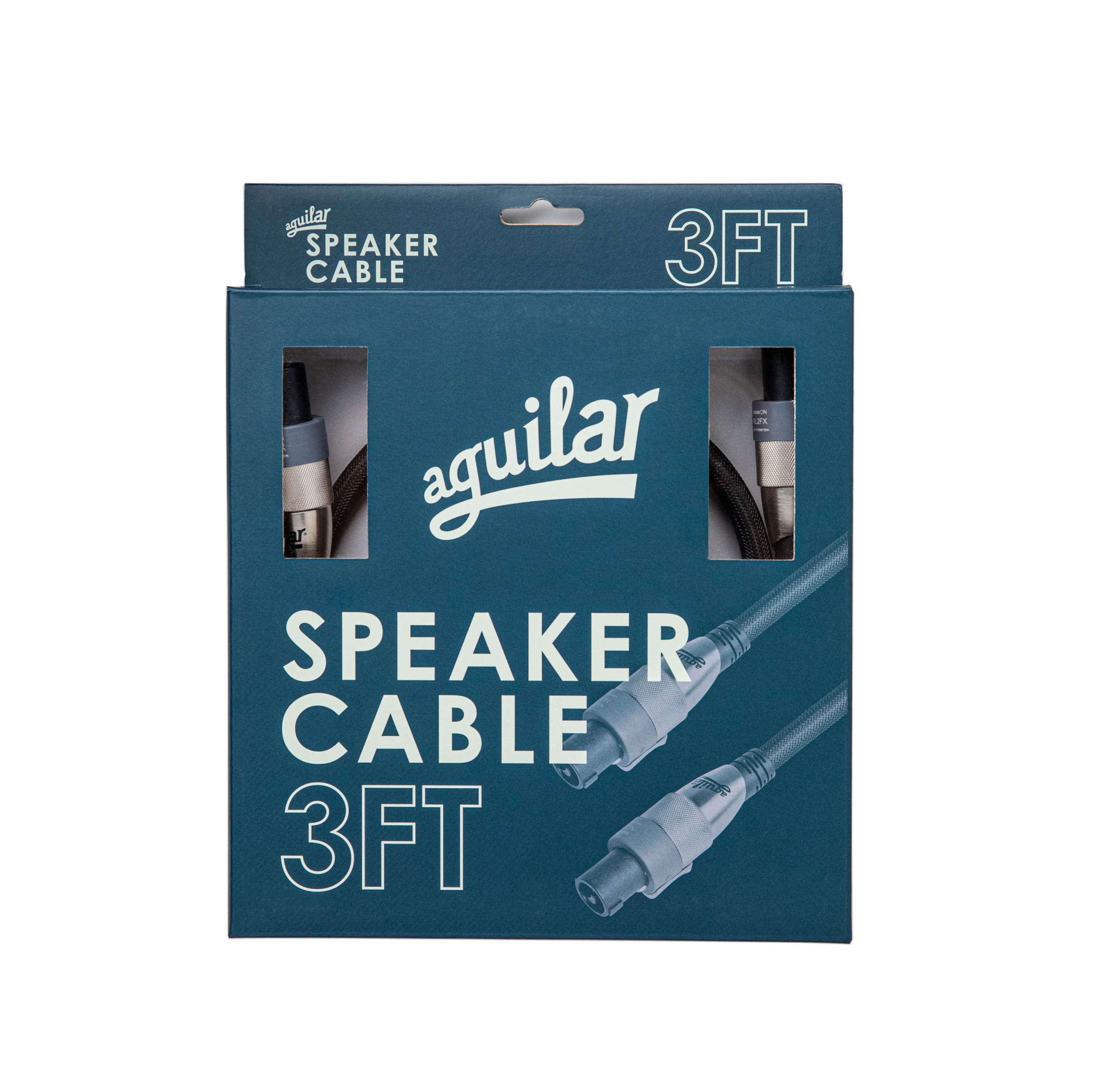 Aguilar 3' Professional Speaker Cable with Speakon to Speakon Connectors - Perfect for Live Performances, Studio Recording & PA Systems