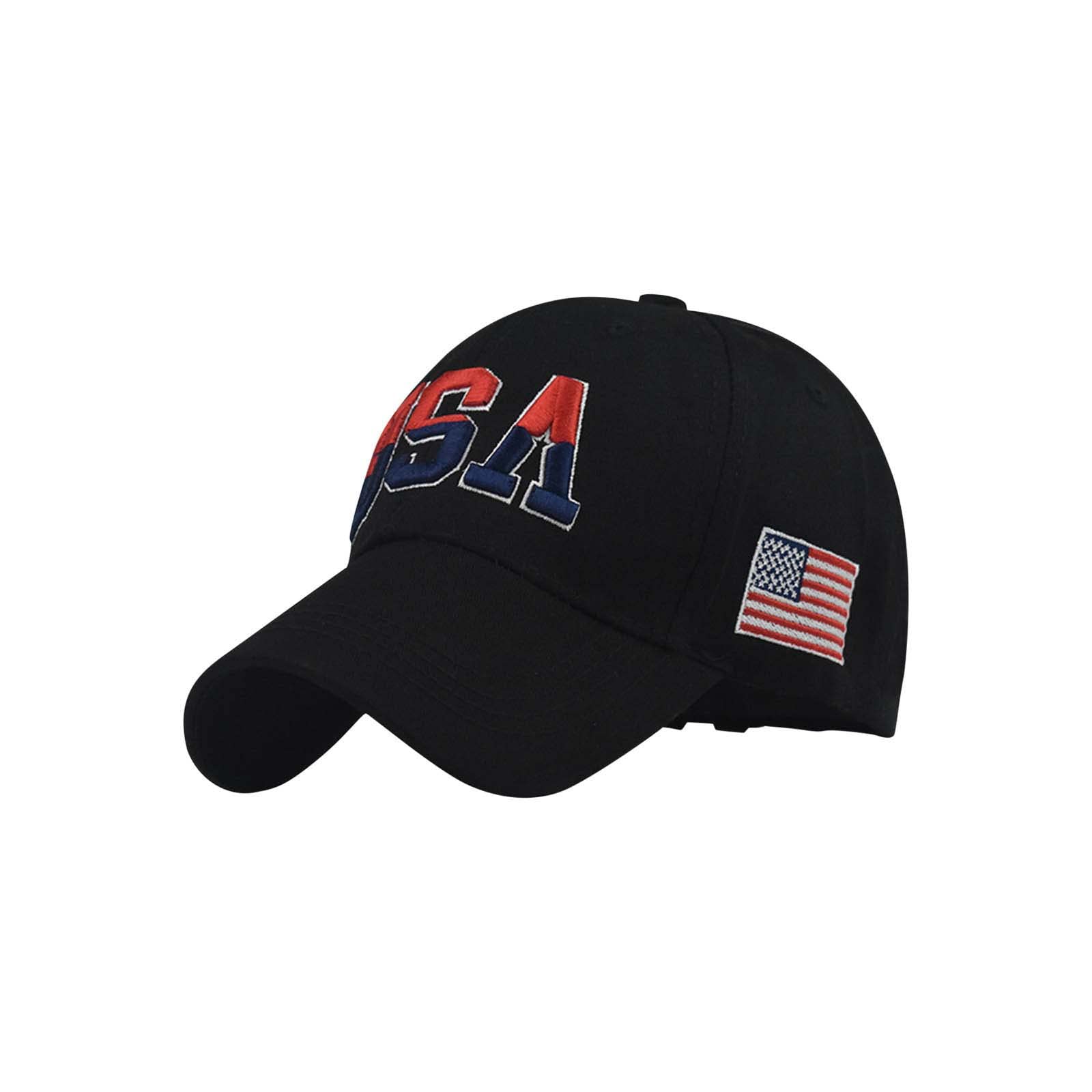 4th of July American Flag Patriotic Baseball Cap - Adjustable Vintage Trucker Hat for Men & Women | Perfect for Independence Day Celebrations, BBQ Parties & Outdoor Events