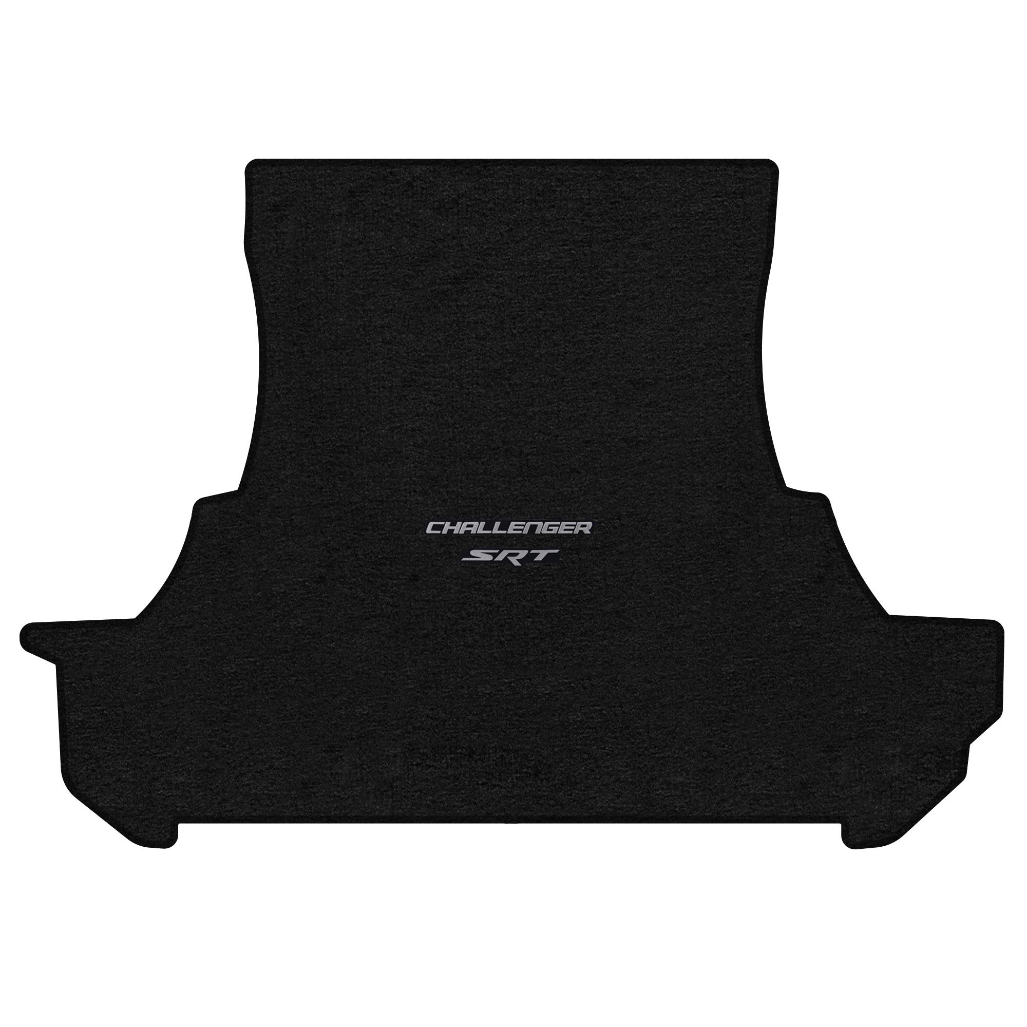 Premium Custom-Fit Carpeted Floor Mats for 2011 Dodge Challenger RWD - Luxury Car Floor Liners with Trunk Mat (Charcoal/Silver 'Challenger SRT' Design) - Perfect for Road Trips, Daily Commutes & Car Shows