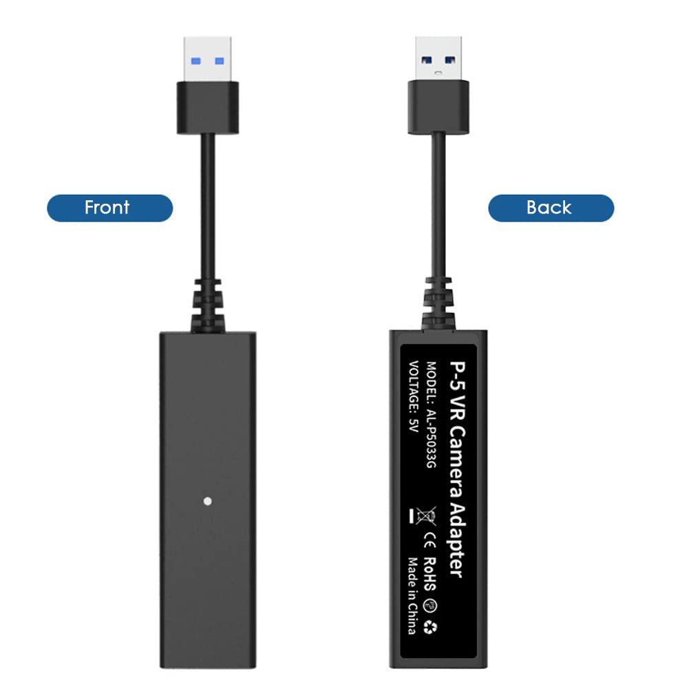 Hilitand PS VR to PS5 Camera Adapter Cable - Converter Connector for PlayStation 5 Game Console - Play VR Games on PS5 with Original PS Camera (Perfect for Virtual Reality Gaming & Streaming Setup)